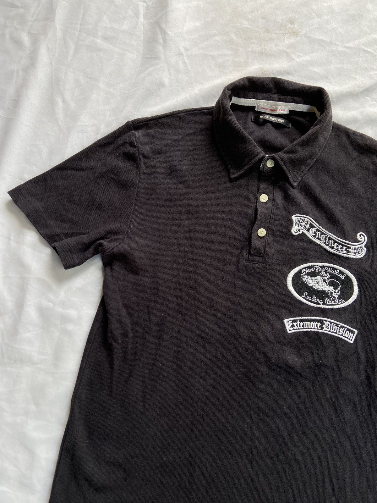Beauty Beast REAL MASTER SKULL BLUE FIRE MACHINES POLO SHIRT Size US M / EU 48-50 / 2 - 4 Thumbnail