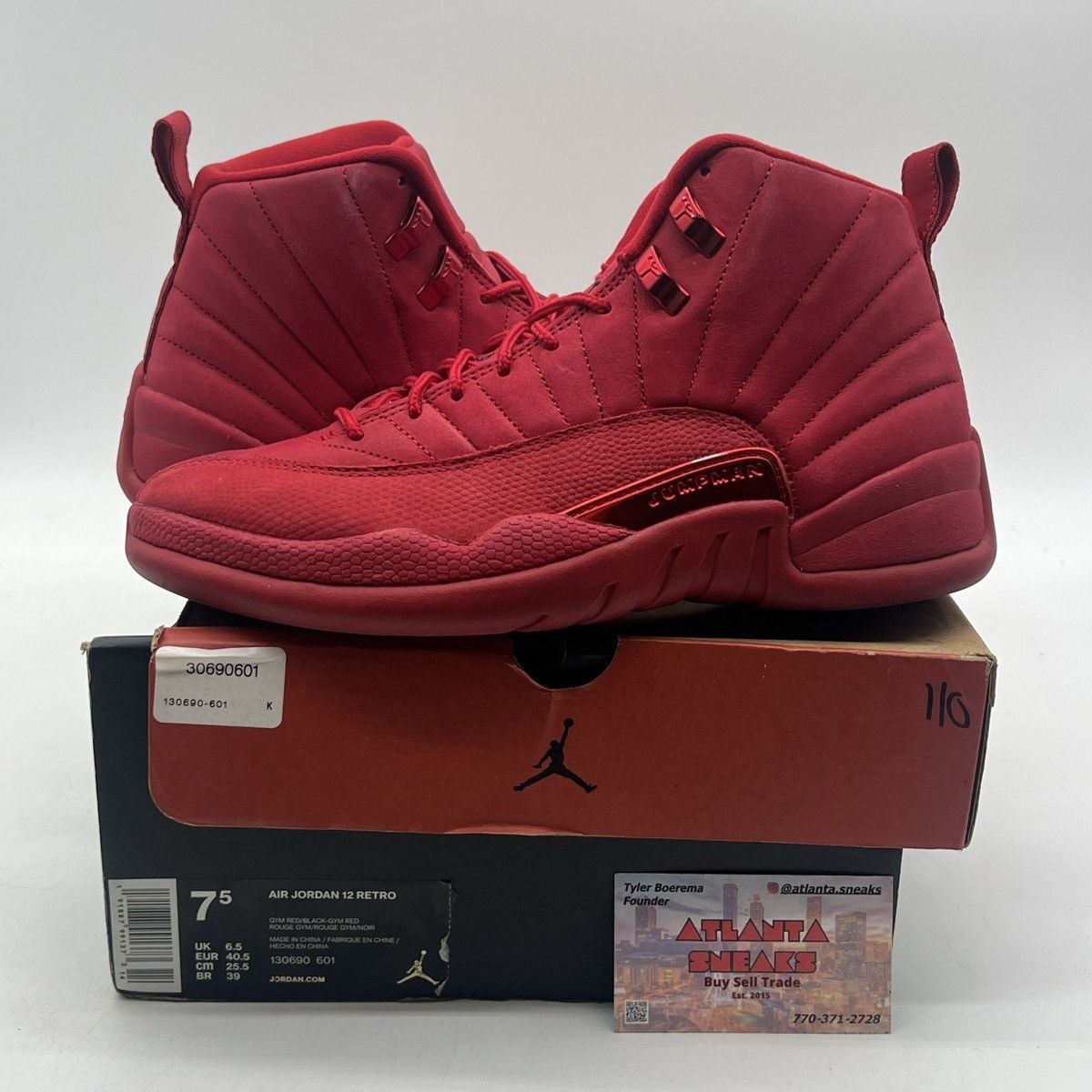 Jordan Brand Air Jordan 12 gym red Size US 7.5 / EU 40-41 - 1 Thumbnail