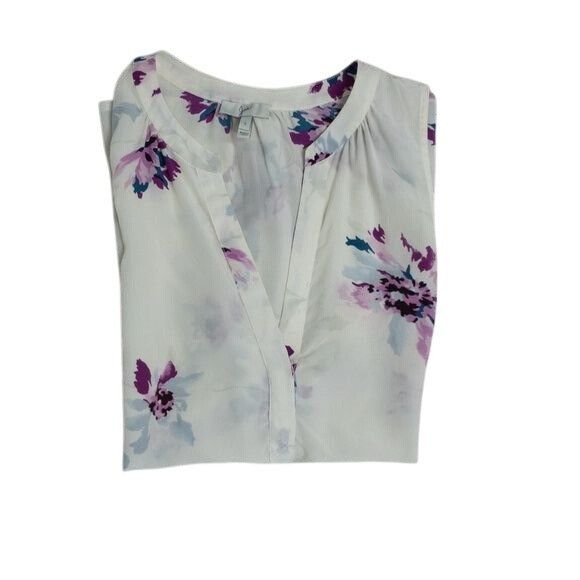 Joie Joie Silk Floral Sleeveless Blouse Size S / US 4 / IT 40 - 3 Thumbnail