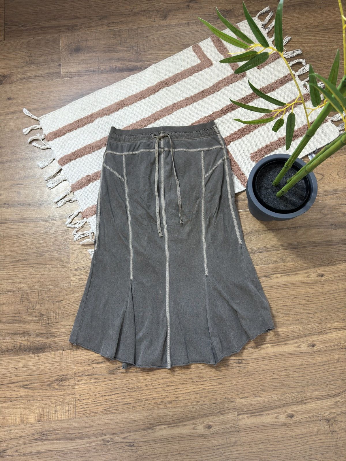 Vintage VINTAGE ZIP AVANT GARDE MAXI SKIRT Size 28" / US 6 / IT 42 - 2 Thumbnail