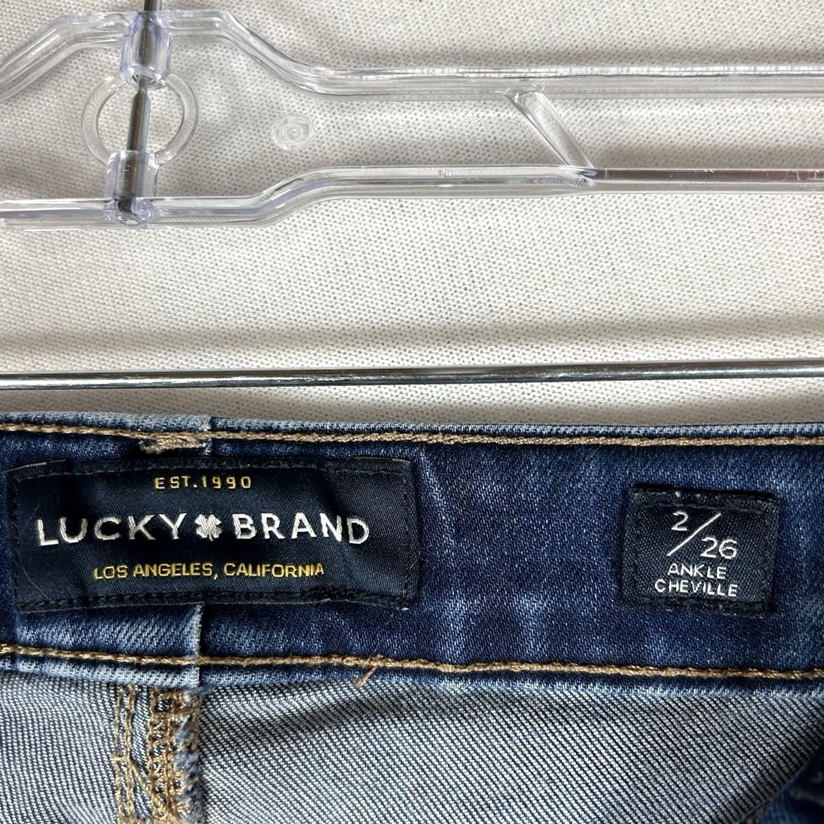 Lucky Brand Lucky Brand Lolita Skinny Jeans Womens 2/26 Ankle Blue Denim Dark Wash Casual Shirt Size 26" / US 2 / IT 38 - 5 Thumbnail