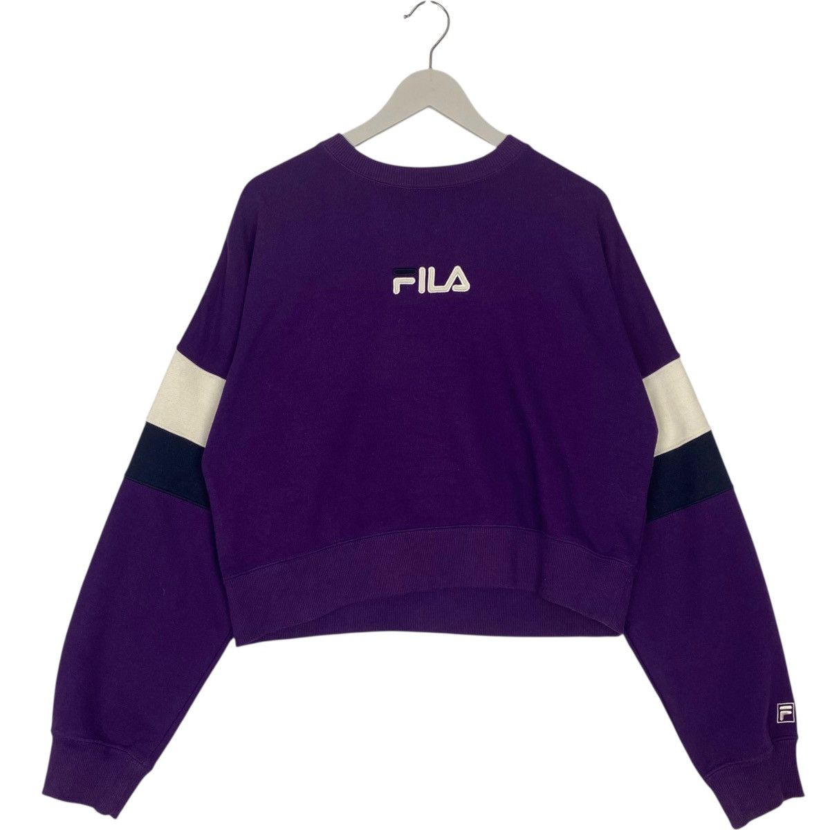 Other Vintage Fila Crop Top Sweatshirt Crewneck Purple Size US S / EU 44-46 / 1 - 1 Thumbnail