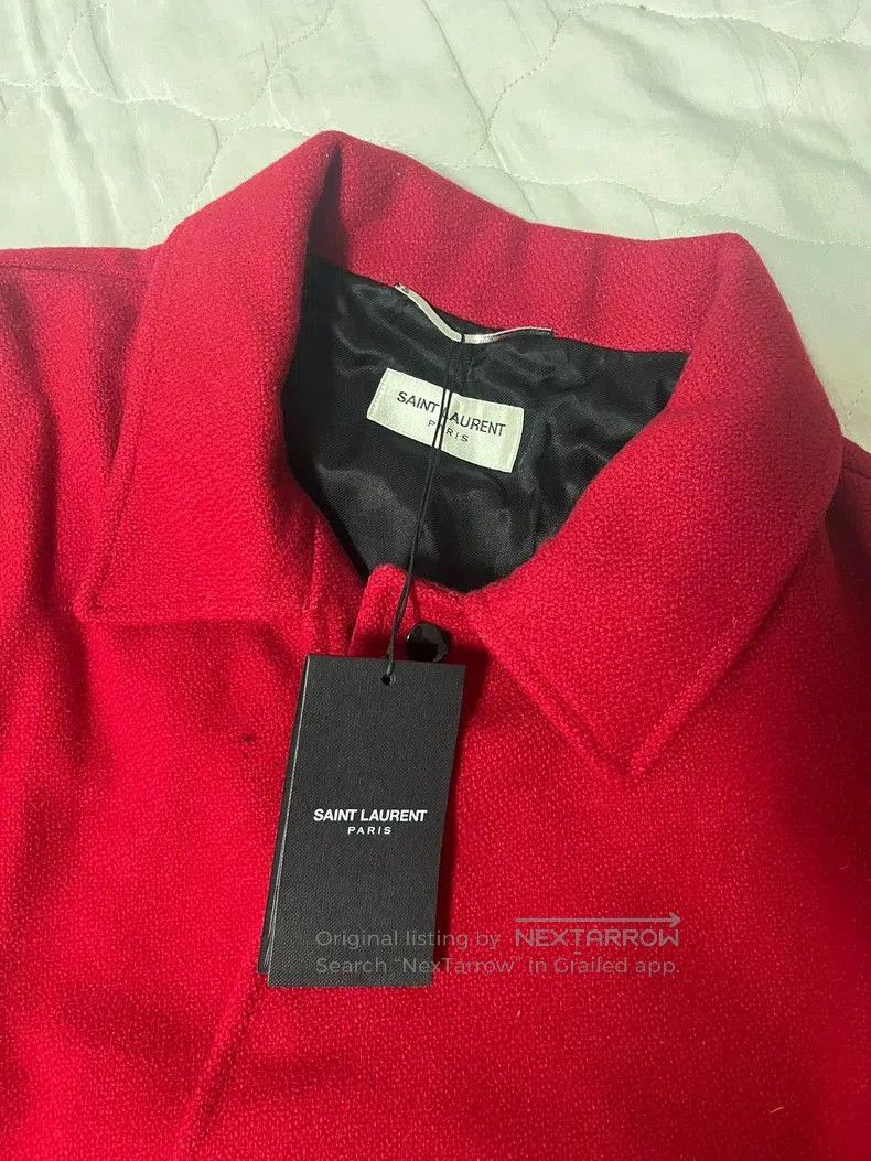 Saint Laurent Paris Saint Laurent Paris Red leopard print baseball jacket. Size US M / EU 48-50 / 2 - 3 Thumbnail