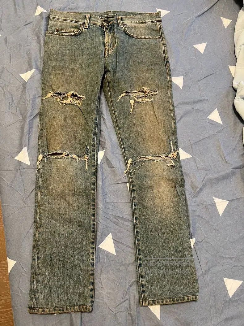 Saint Laurent Paris Saint Laurent Paris Destroy Jeans. Size US 30 / EU 46 - 1 Thumbnail