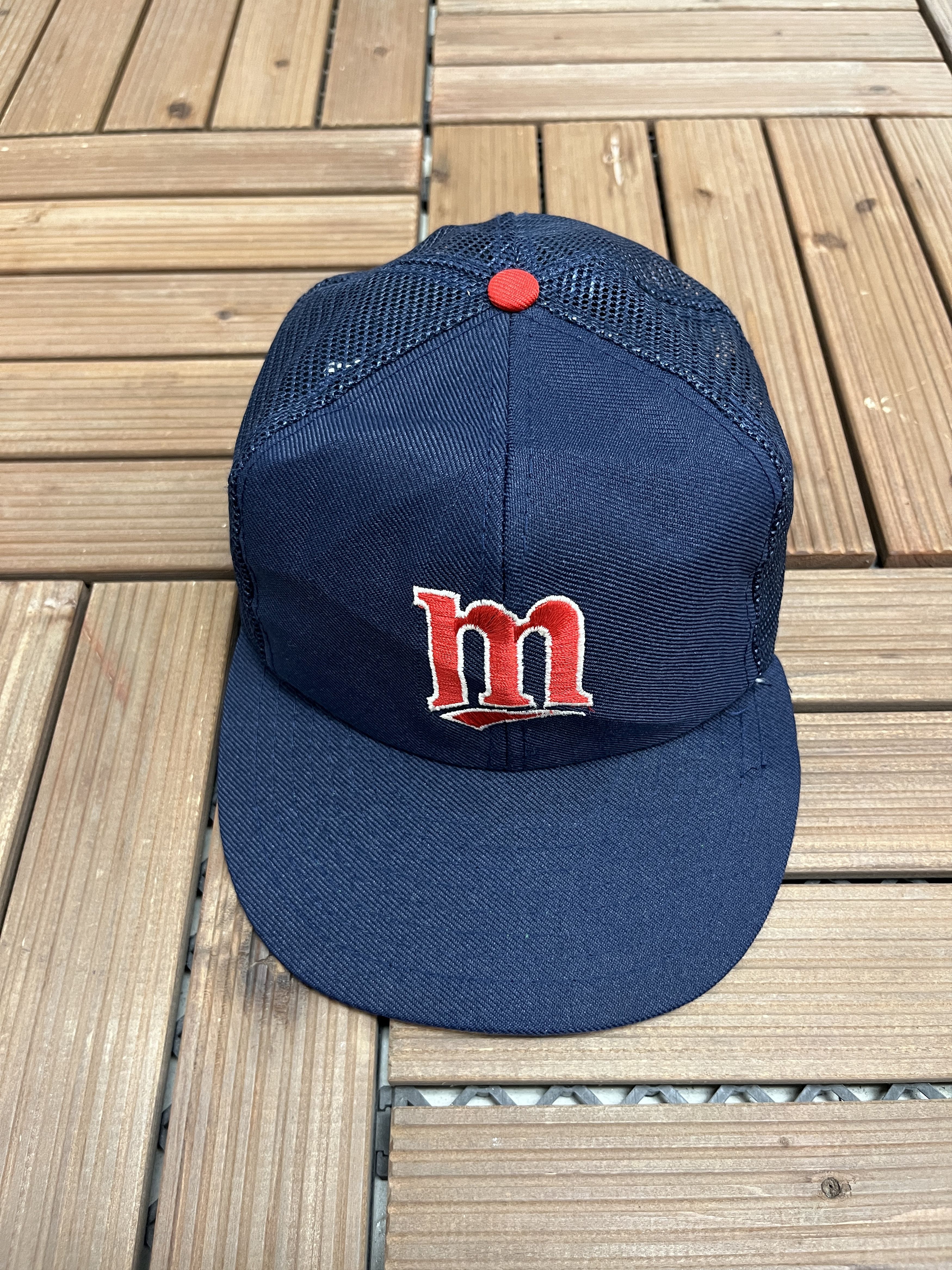 Vintage Minnesota Twins Vintage Blue Snap Back Hat Size ONE SIZE - 2 Thumbnail