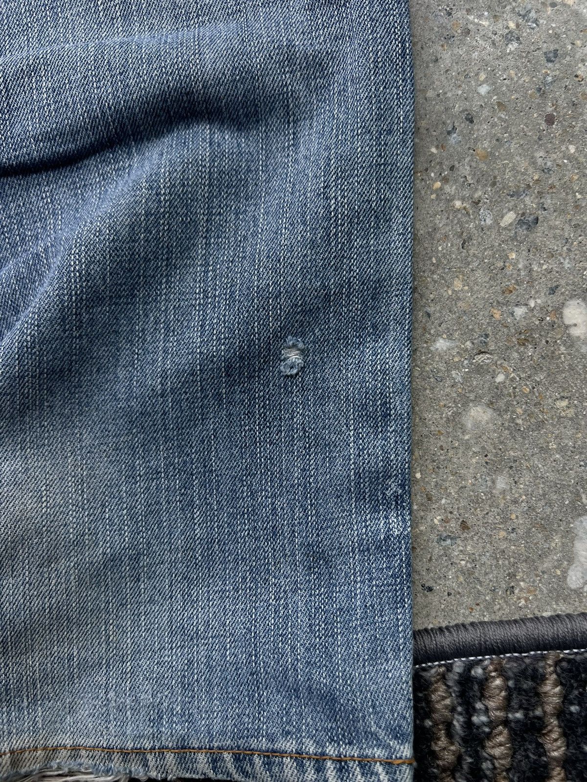Evisu EVISU WASHED DISTRESSED SELVEDJE DAICOCK JEANS N2 Size US 33 - 5 Thumbnail