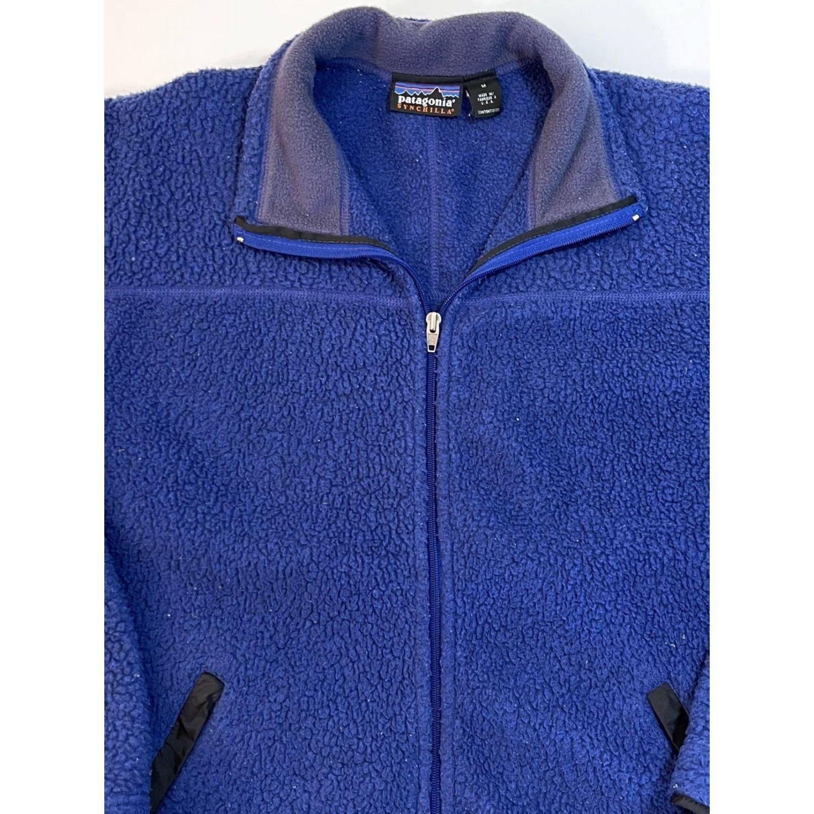 Patagonia VINTAGE Patagonia Jacket Deep Pile Fleece Gorpcore Rythm Ski USA Mens M Full Zip Size US M / EU 48-50 / 2 - 2 Thumbnail