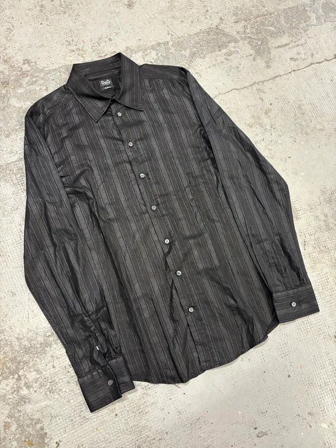 Dolce & Gabbana 2000s Dolce & Gabbana Black Stripes Shirt Size US M / EU 48-50 / 2 - 4 Thumbnail