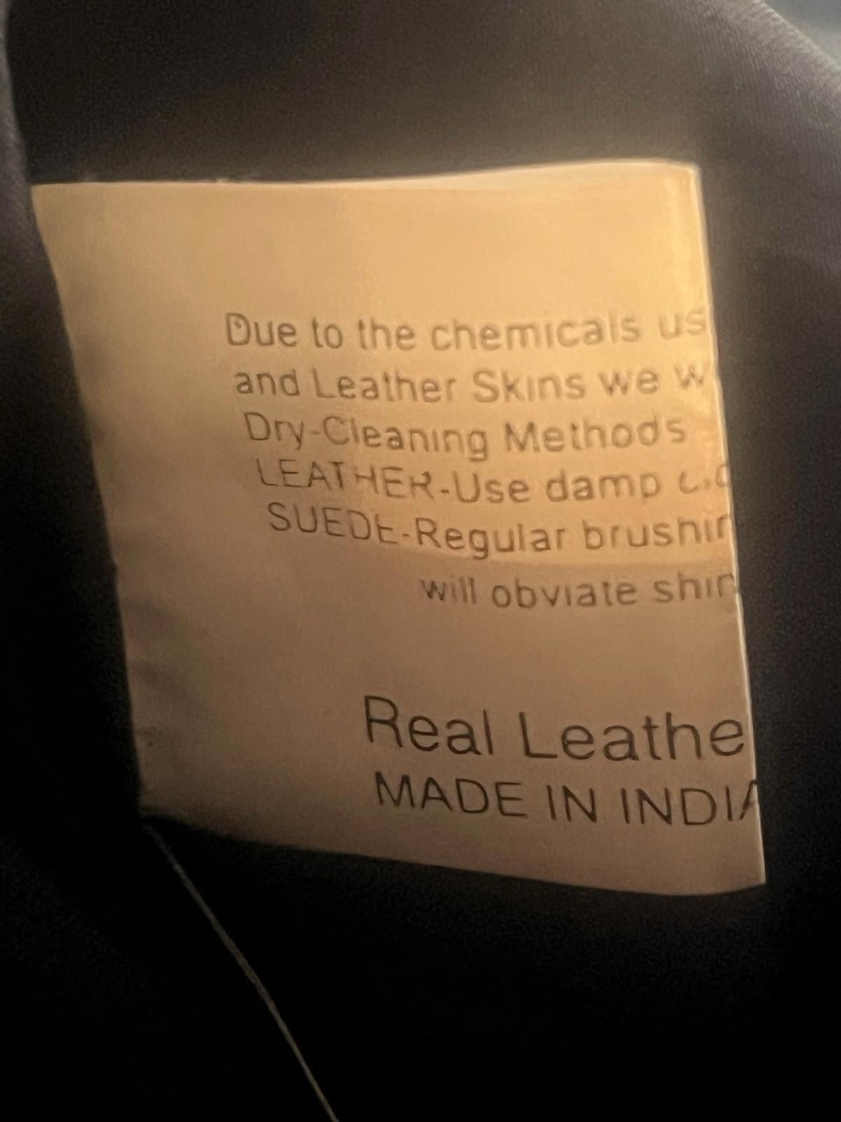 The Unbranded Brand Leather Jean Men 34x30 L42 Black Vtg Biker Motorcycle India Size US 34 / EU 50 - 7 Thumbnail