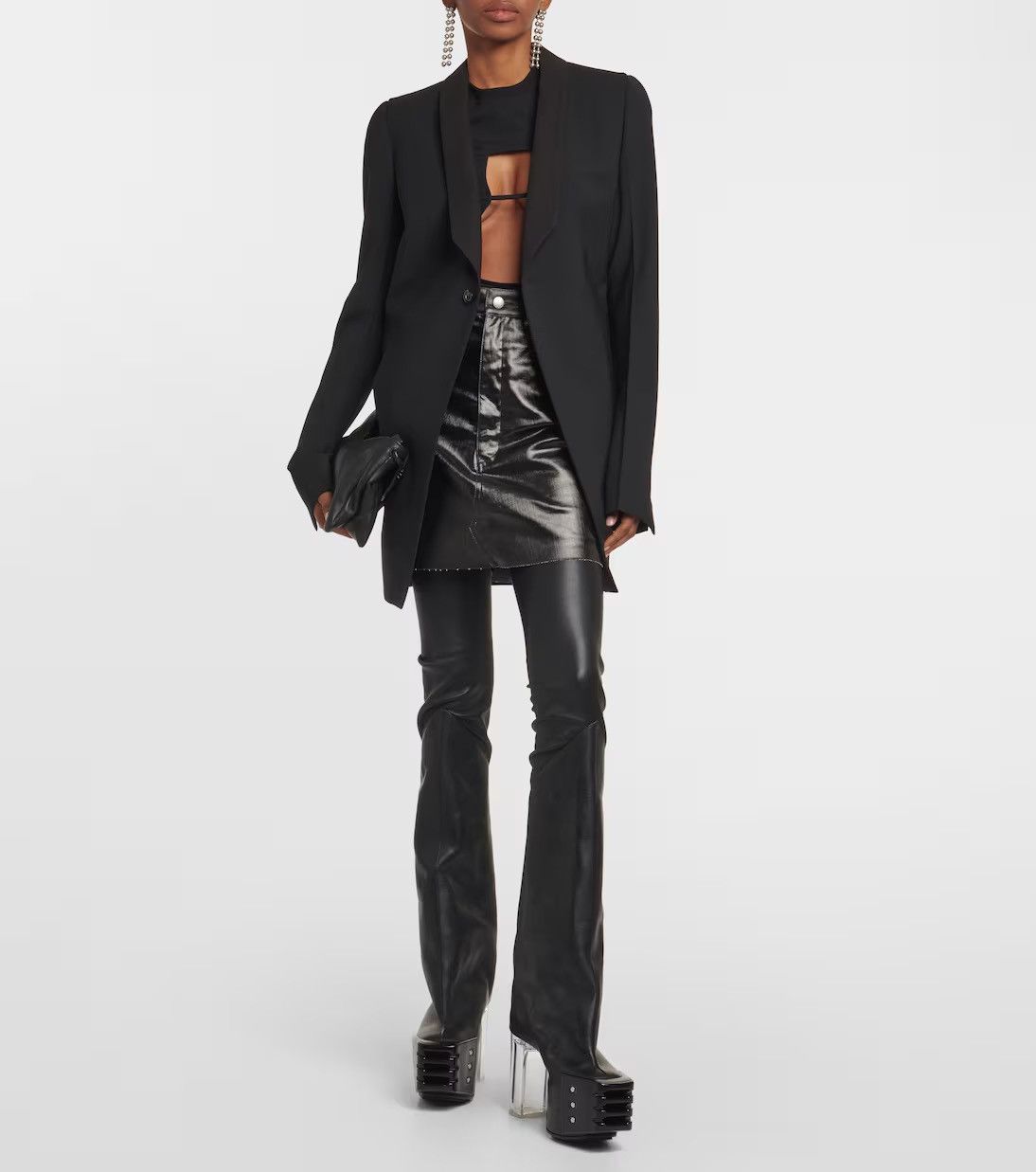 Rick Owens Rick Owens Thigh High Platform Boots OTK, Size 8/38 NWB Size US 8 / IT 38 - 14 Thumbnail