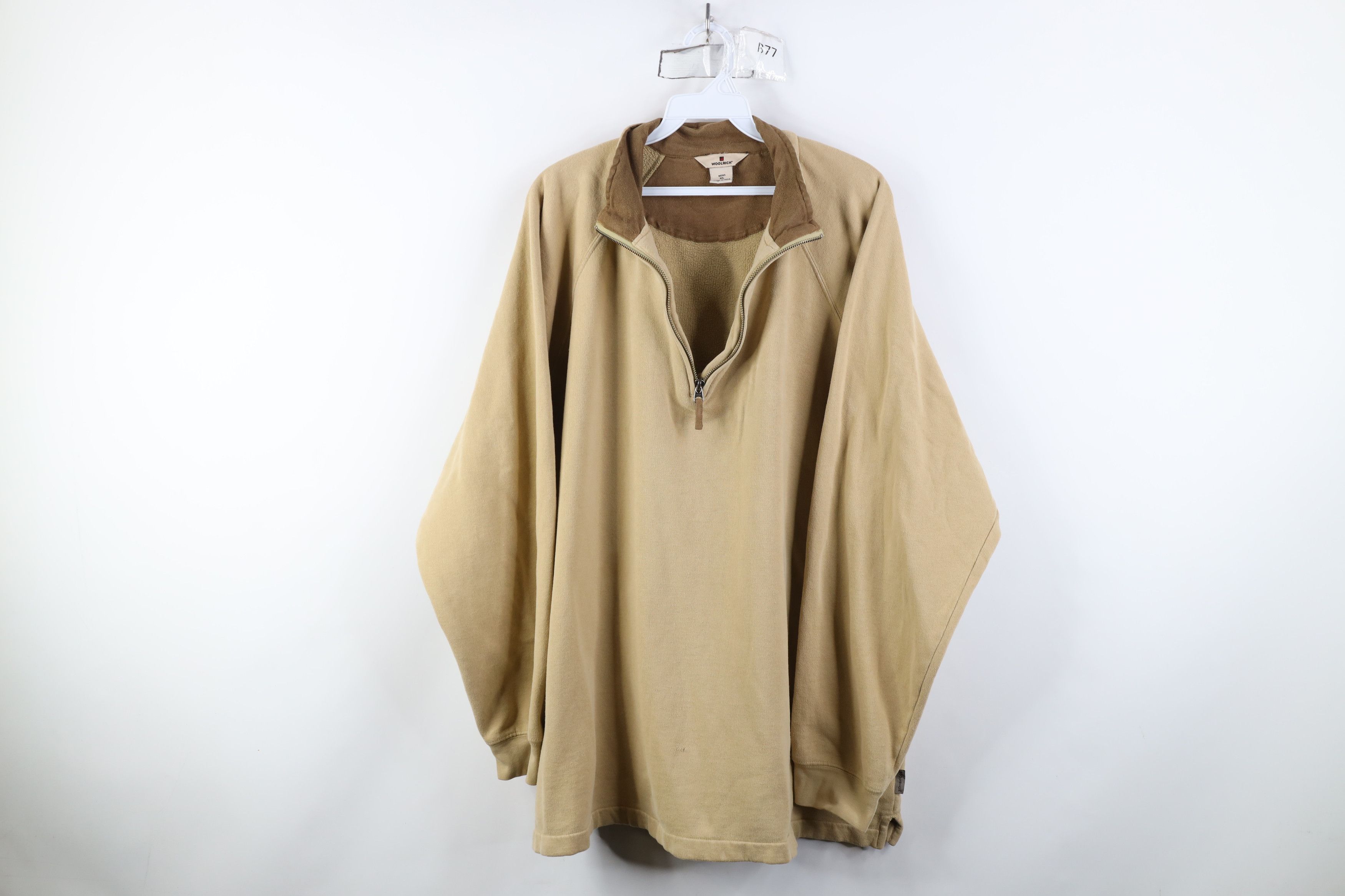Woolrich Woolen Mills Vintage 90s Woolrich Blank 1/4 Half Zip Pullover Sweatshirt Size US XL / EU 56 / 4 - 1 Thumbnail