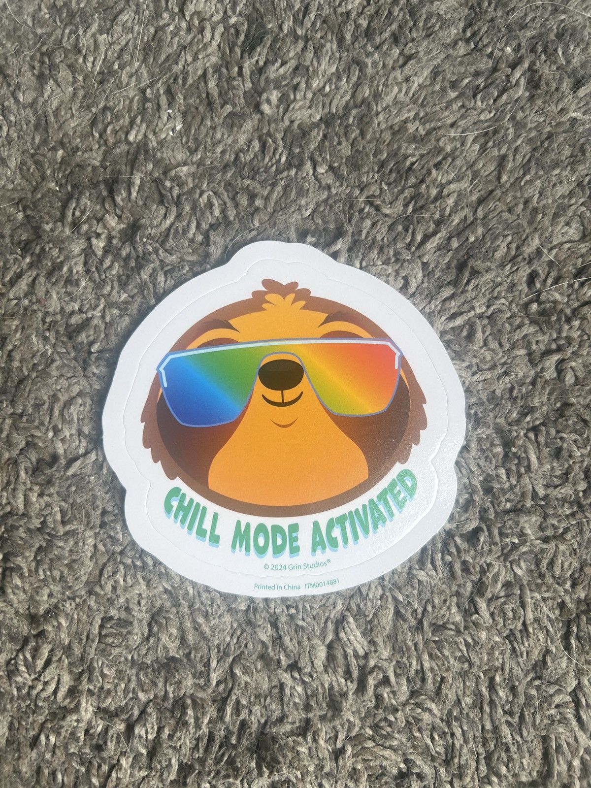 Hypebeast 2024 Grin Studios Chill Mode Activated Sticker Size ONE SIZE - 1 Thumbnail
