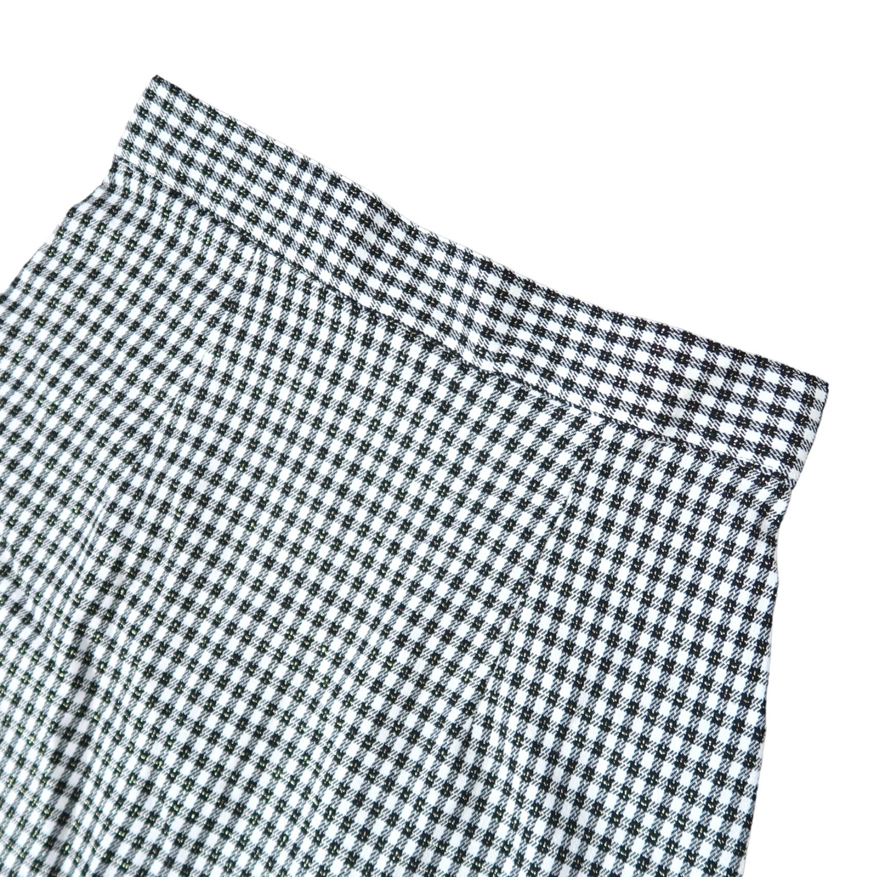 Vintage VINTAGE 90s Black and White Plaid Pencil Mini Skirt 24" Waist XS Regular Rockabilly Wear to Work Mens? Womens? Size 42" / US 20 - 2 Thumbnail