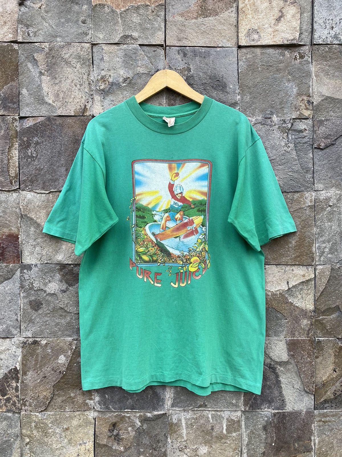 Powell Peralta 80s Sims Pure Juice Skateboard Shirt Size US L / EU 52-54 / 3 - 1 Thumbnail