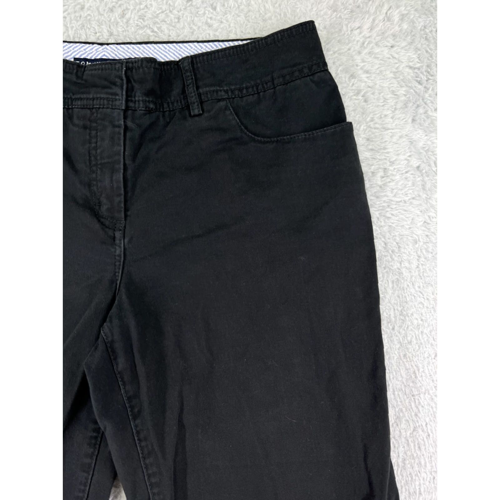 Tommy Hilfiger Tommy Hilfiger Jeans Womens 10 Black Denim Straight Leg Stretch Cotton Pants Regular Adult Womens Black Denim Jeans 10 Tommy Hilfiger Size 32" / US 10 / IT 46 - 6 Thumbnail