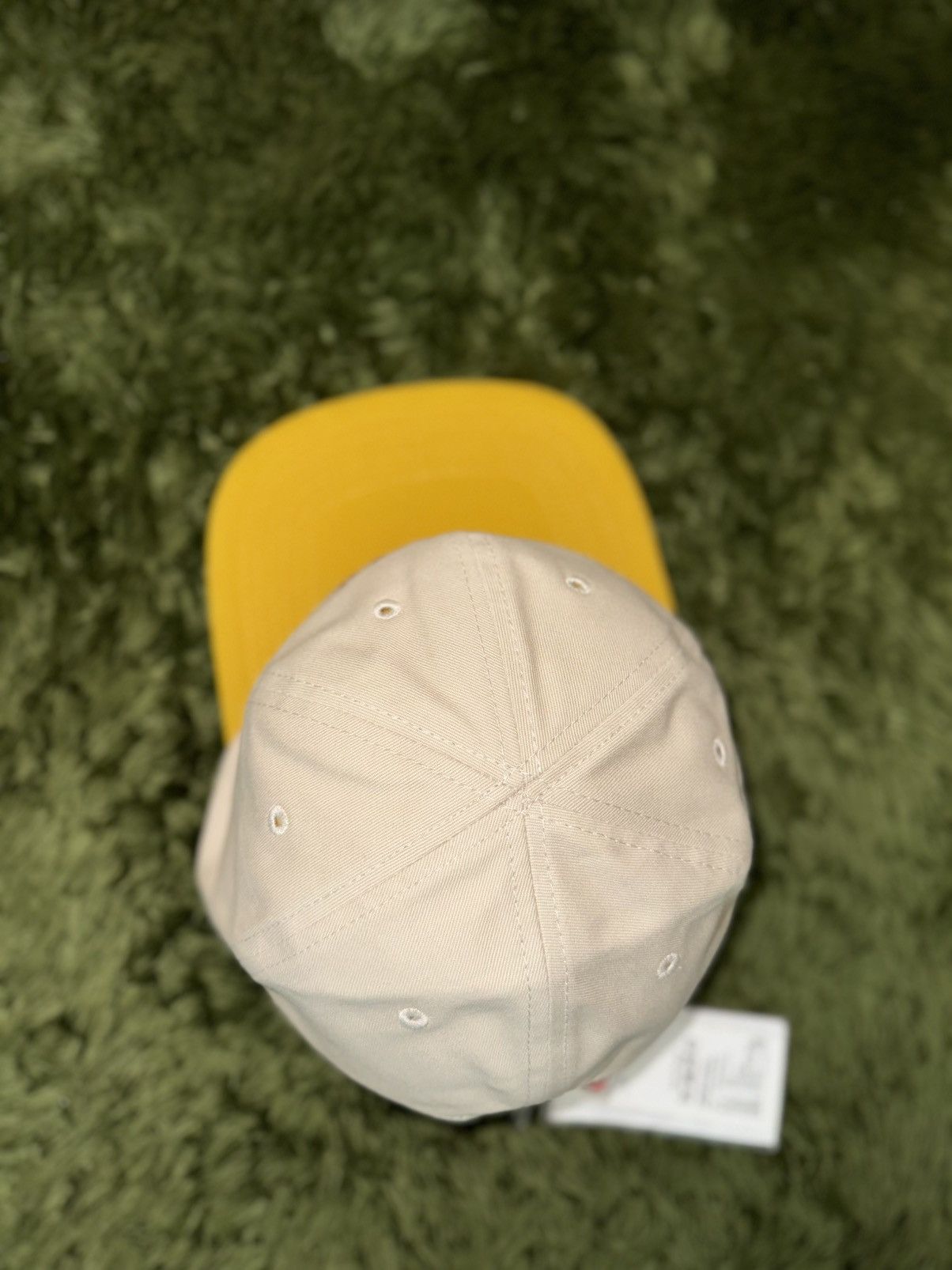 Pleasures Pleasures reversible embroidery logo cap mustard Size ONE SIZE - 4 Thumbnail