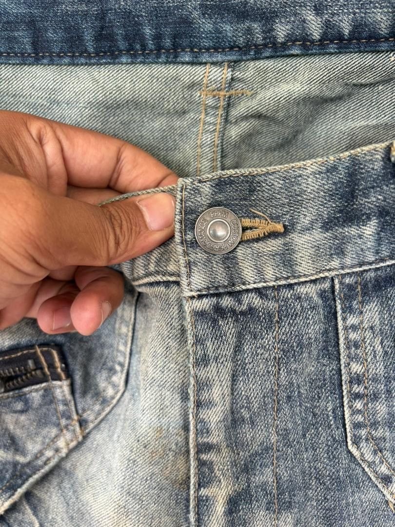 PPFM VTG PPFM Denim Pant Curve Design Rare Design Size US 34 / EU 50 - 11 Thumbnail
