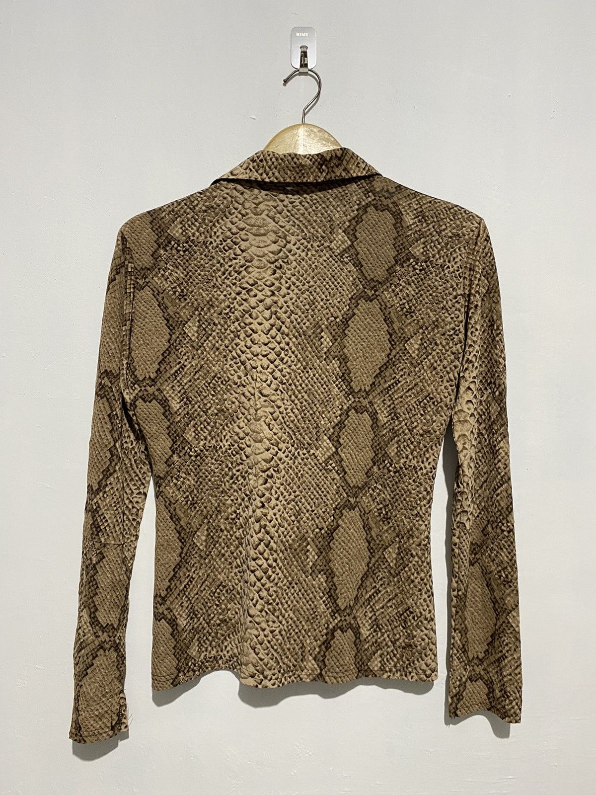 Jean paul gaultier style snakeskin button down shirts