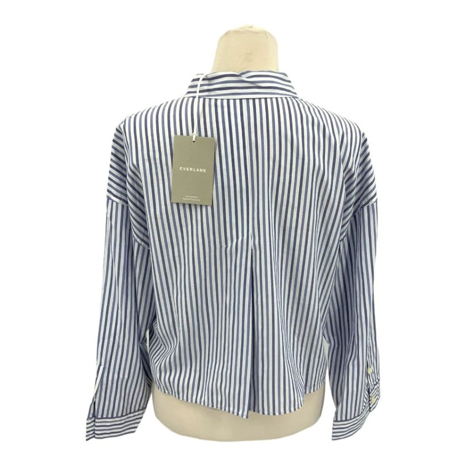 Everlane Everlane Blue Stripe 100% Cotton Pajama Top Size Small NWT Size S / US 4 / IT 40 - 6 Thumbnail