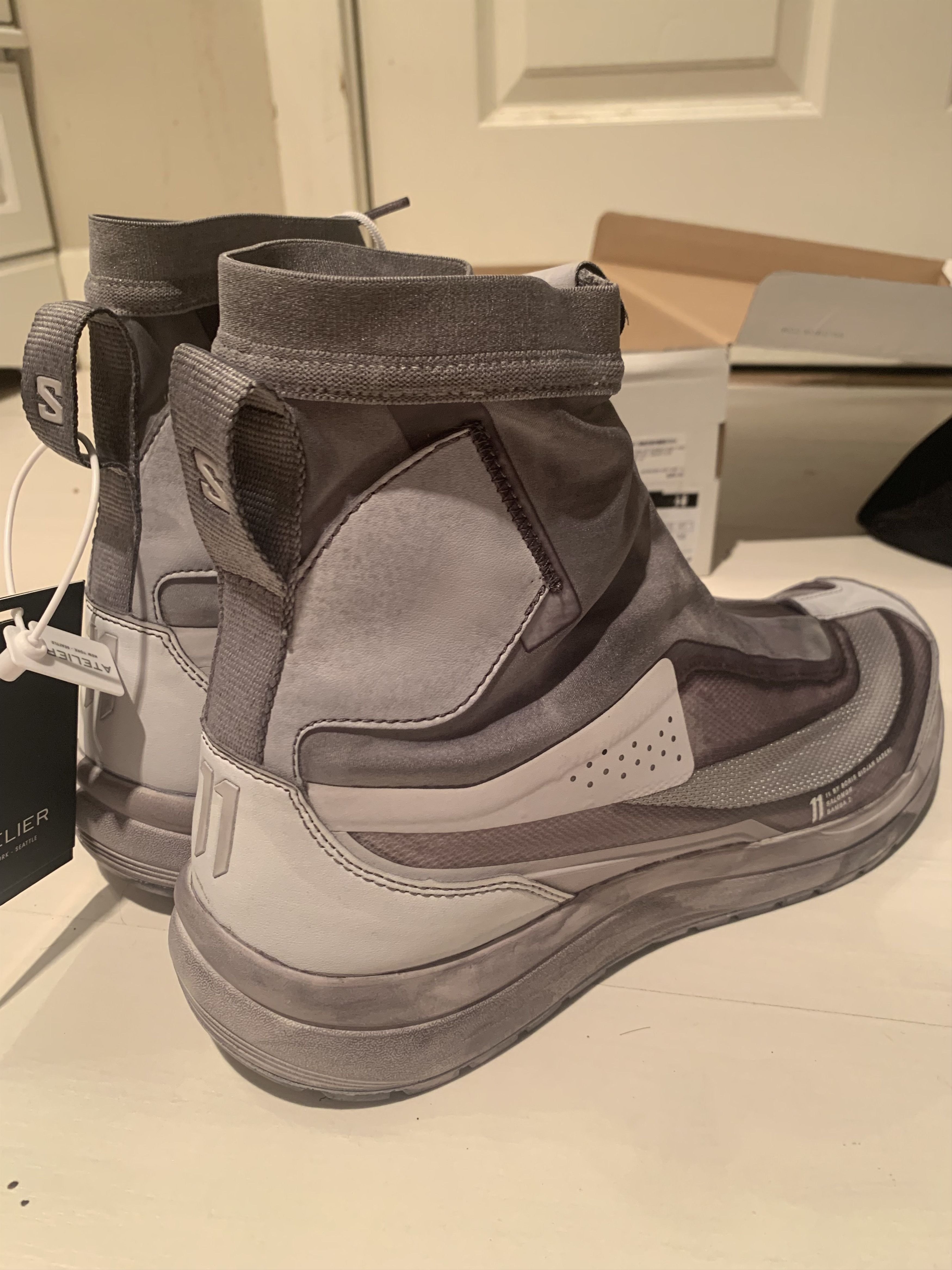 11 By Boris Bidjan Saberi × Salomon Salomon x 11bybbs Bamba 2 Object Dyed Light Gray Size US 10.5 / EU 43-44 - 4 Thumbnail