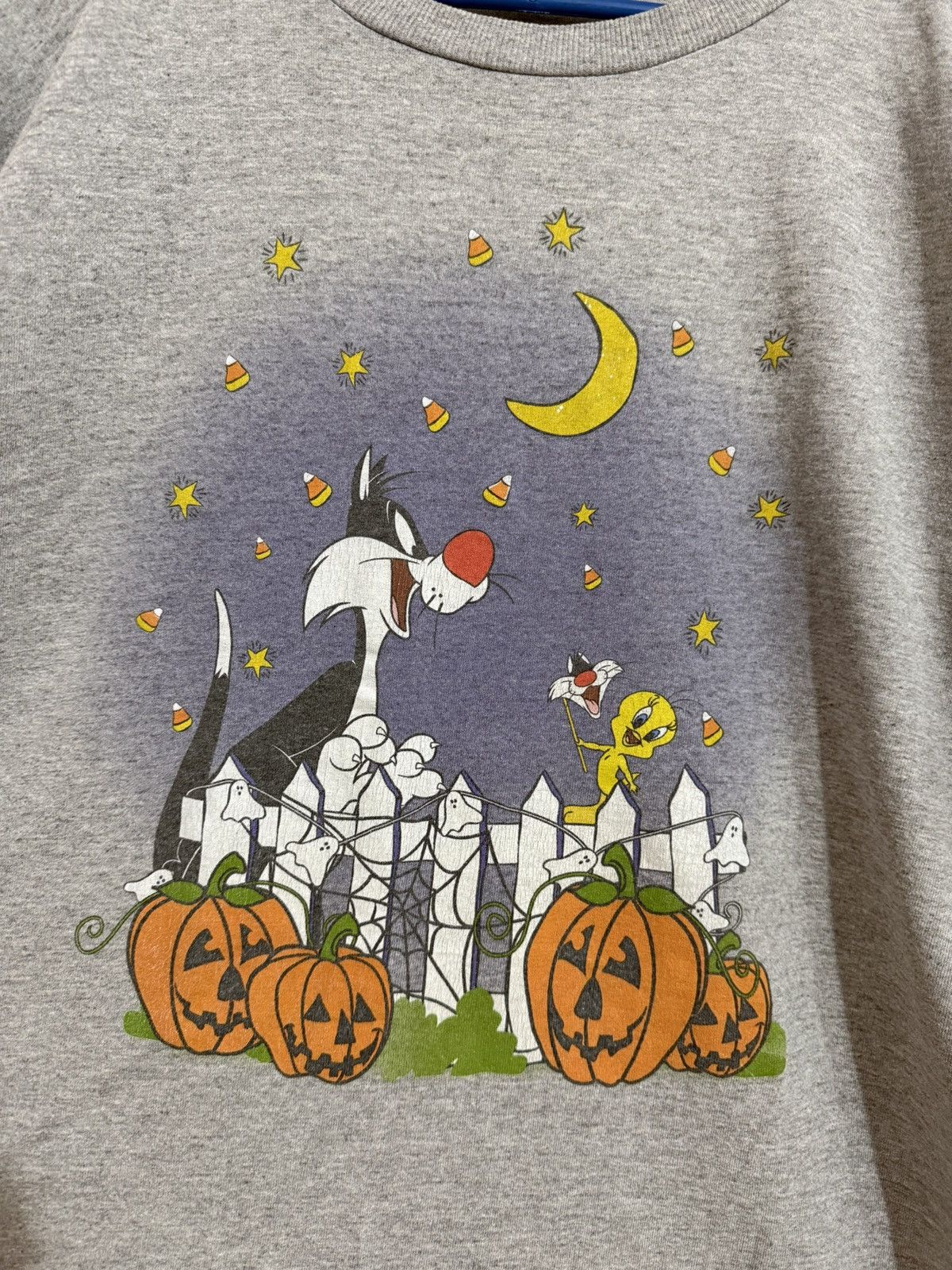 Vintage Vintage Looney Tunes Sylvester Tweety Halloween T Shirt Size US L / EU 52-54 / 3 - 2 Thumbnail