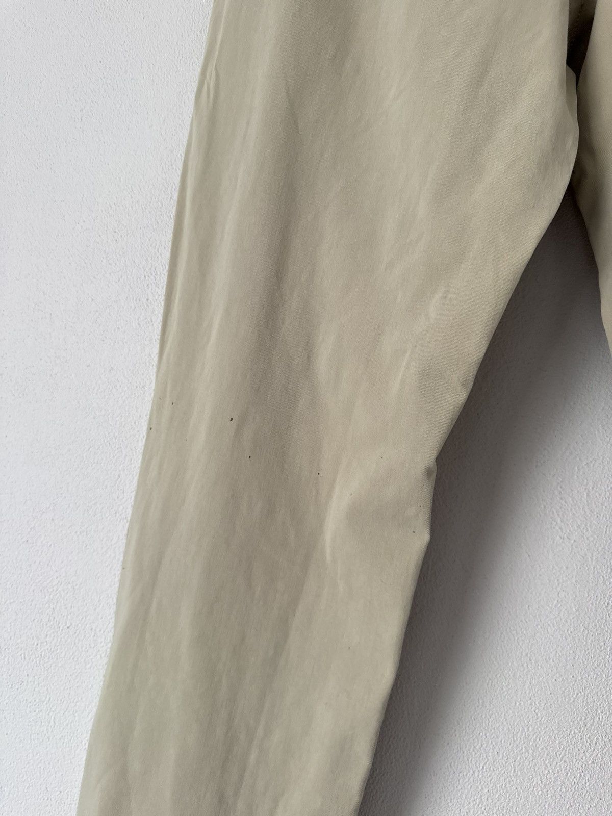 Prada Prada Linea Rossa Beige Tech Cotton Pants with Red Tab Size US 40 / EU 56 - 12 Thumbnail