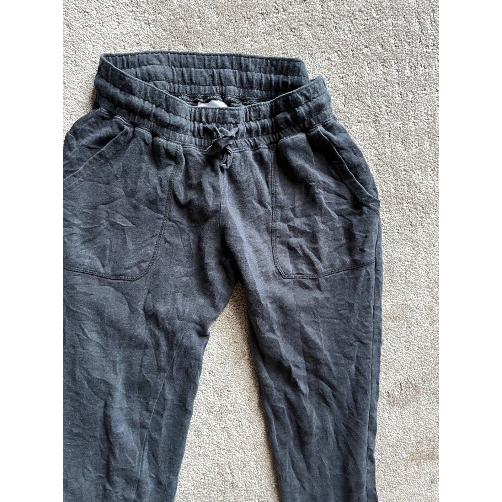 Vintage Columbia Pants Women’s Small Taped Leg Casual Stretch Dark Gray Pockets Sweatpant Size 28" / US 6 / IT 42 - 2 Thumbnail