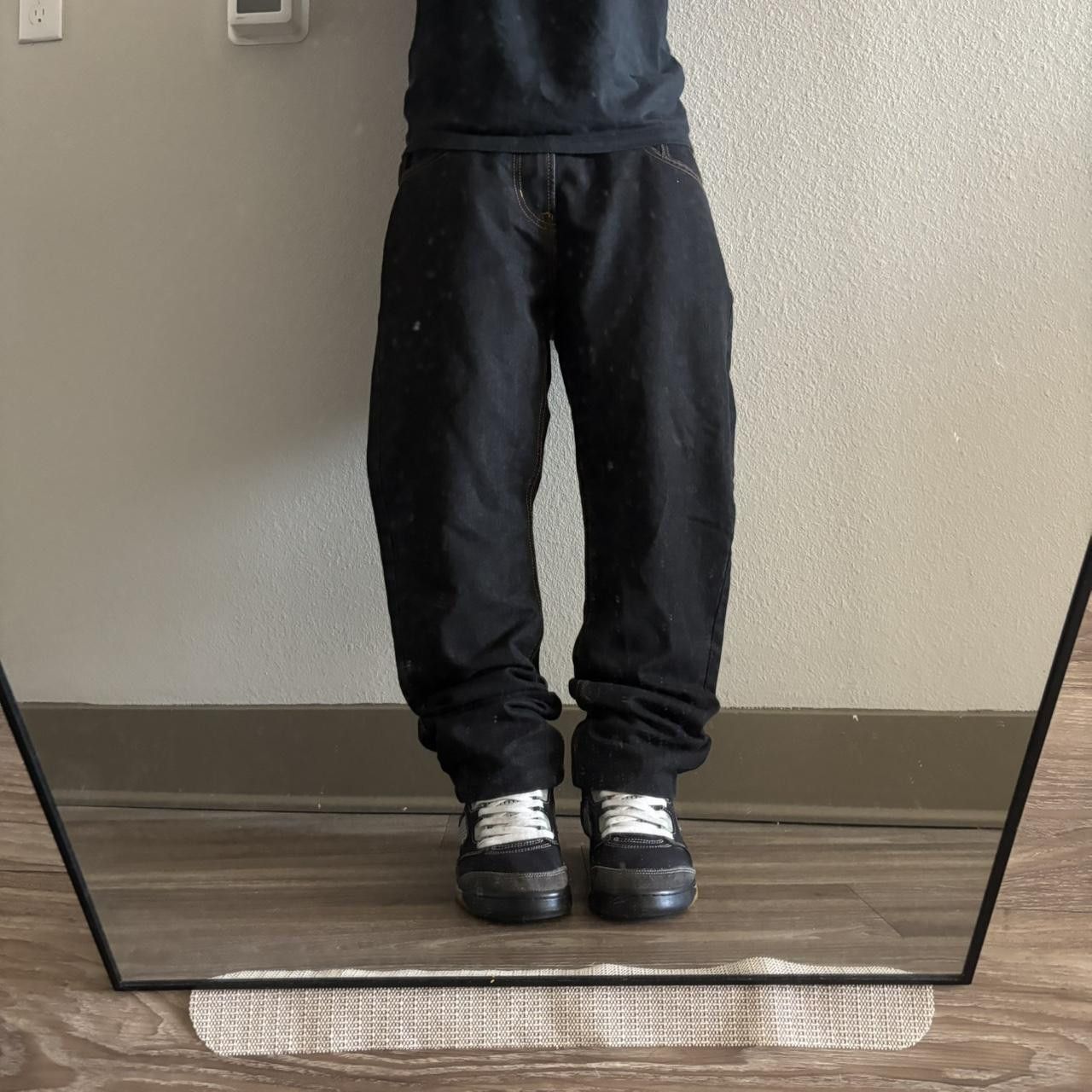 Japanese Brand Crazy Vintage Y2K/2000s Grunge Black Essential Denim Jeans! 34x29 Size US 34 / EU 50 - 1 Thumbnail