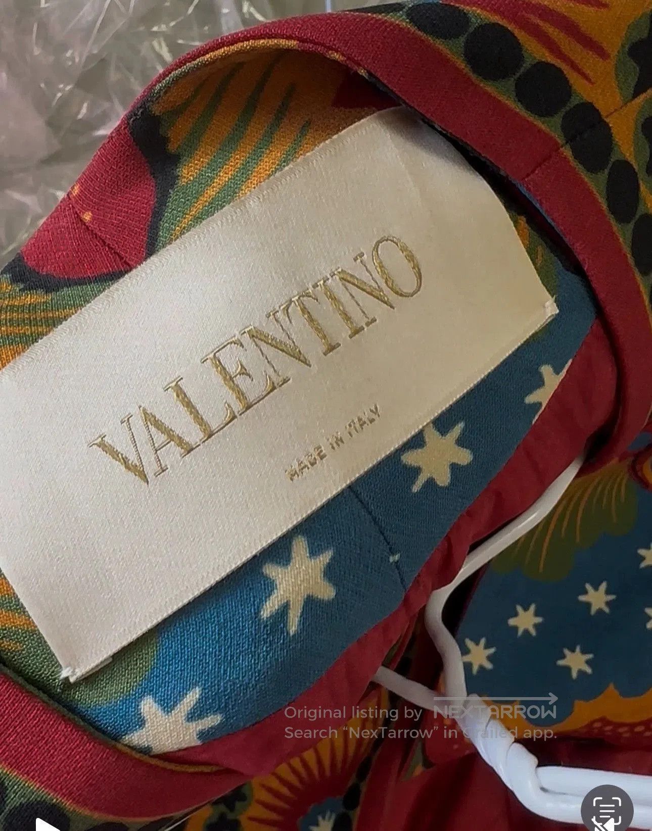Valentino Valentino Printed Wool-Silk Dress With Bow. Size US M / EU 48-50 / 2 - 2 Thumbnail