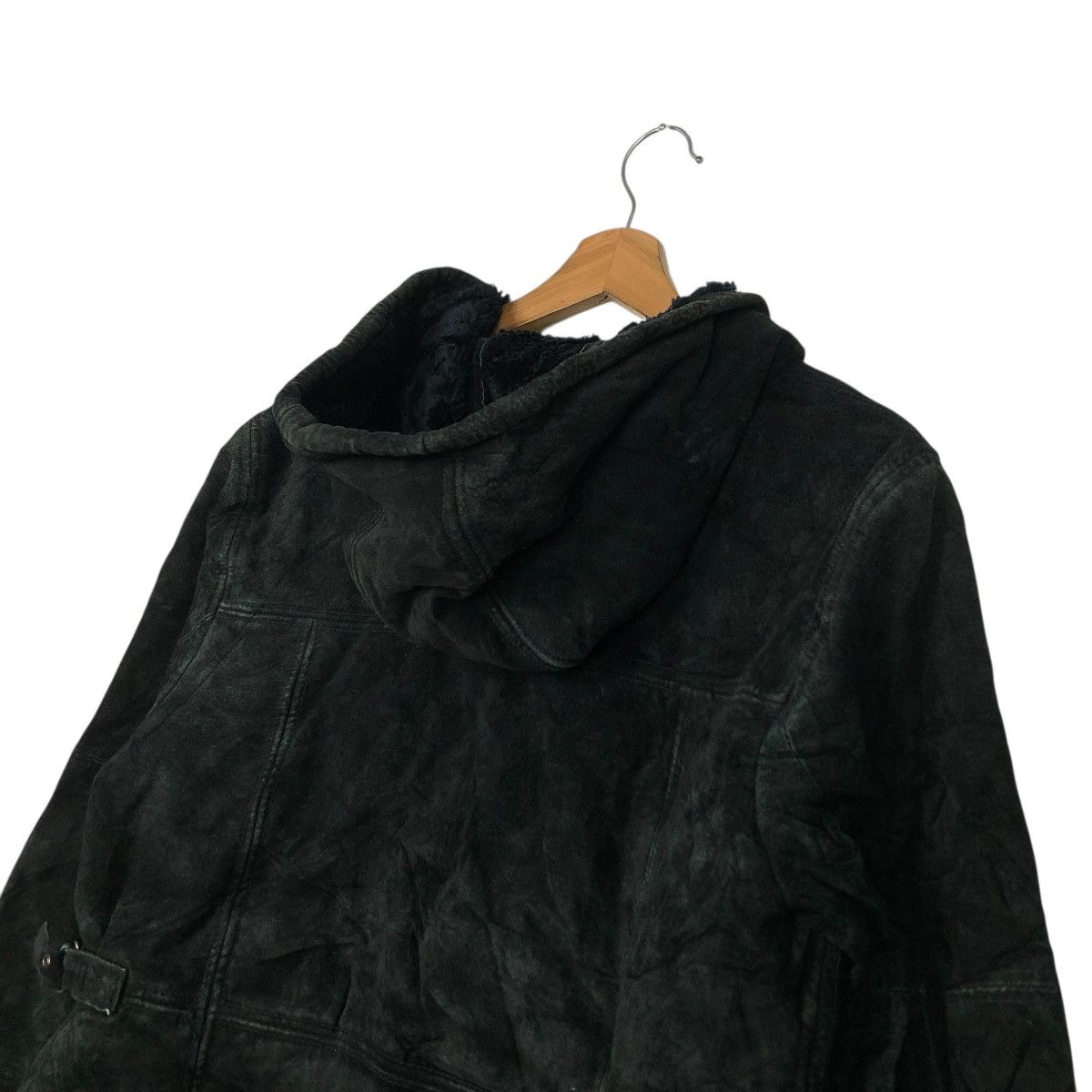 Japanese Brand 🔥VINTAGE LEATHER JACKET FUR BLANKET MAURICES ISSEY MIYAKE Size US M / EU 48-50 / 2 - 12 Thumbnail