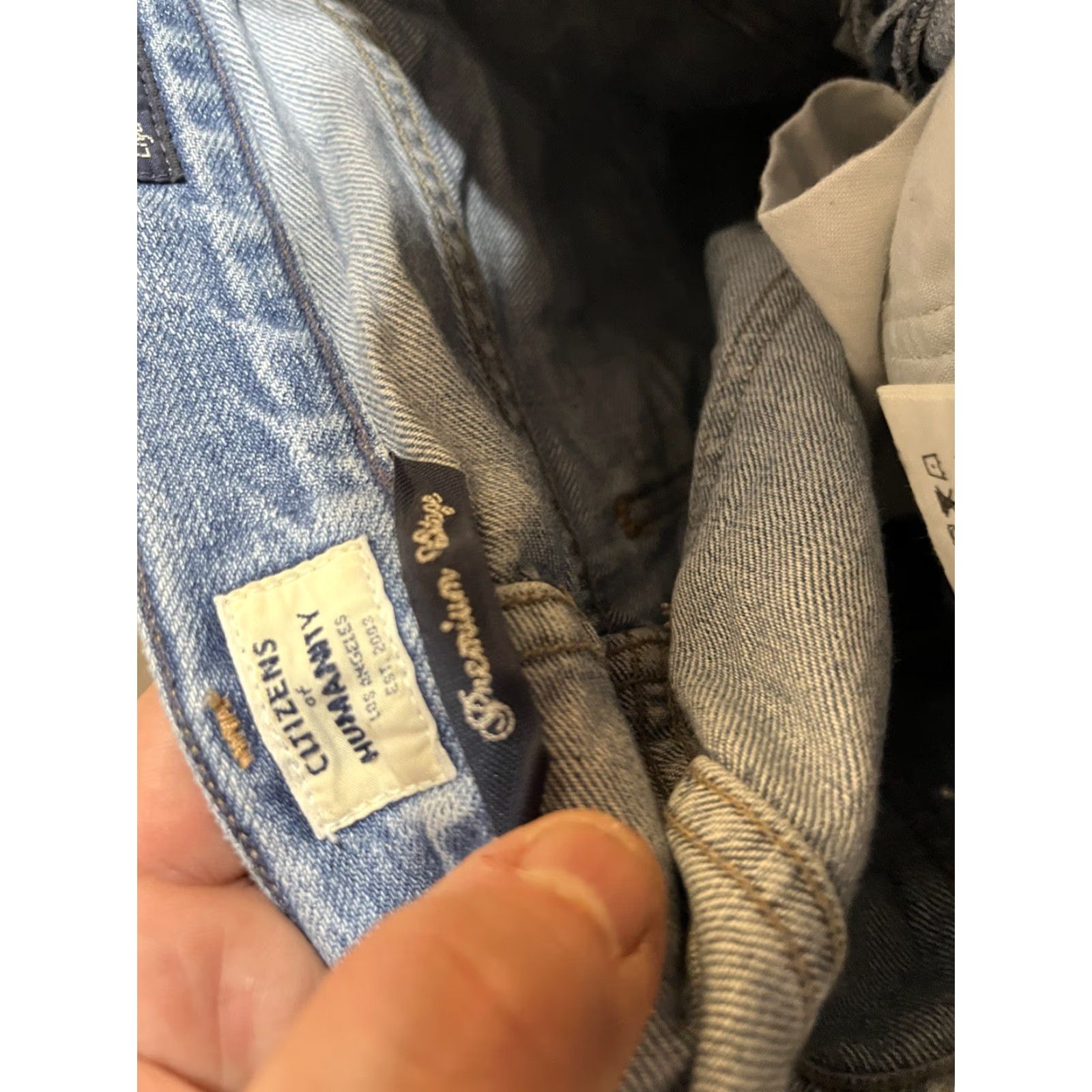 Citizens Of Humanity Citizens of Humanity Jeans Women 24 Blue Premium Vintage Liya Distressed Cropped High Rise Classic Fit Crop 90s Bohemian USA Size 42" / US 20 - 5 Thumbnail