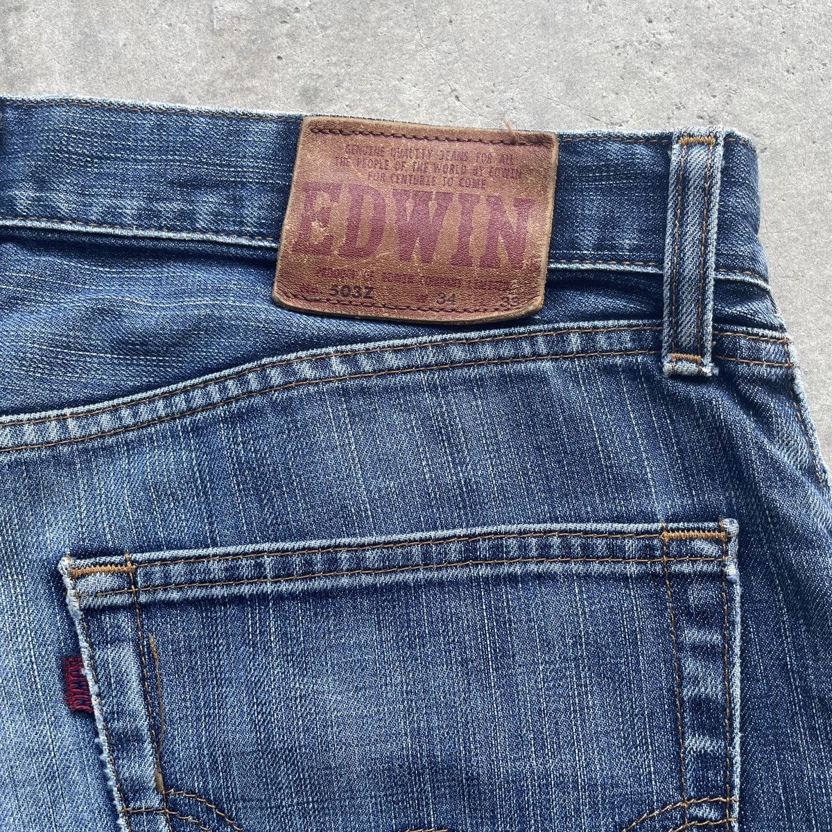 Edwin Vintage Edwin 503 Denim Faded Jeans Pants W34x32 Size US 34 / EU 50 - 9 Thumbnail