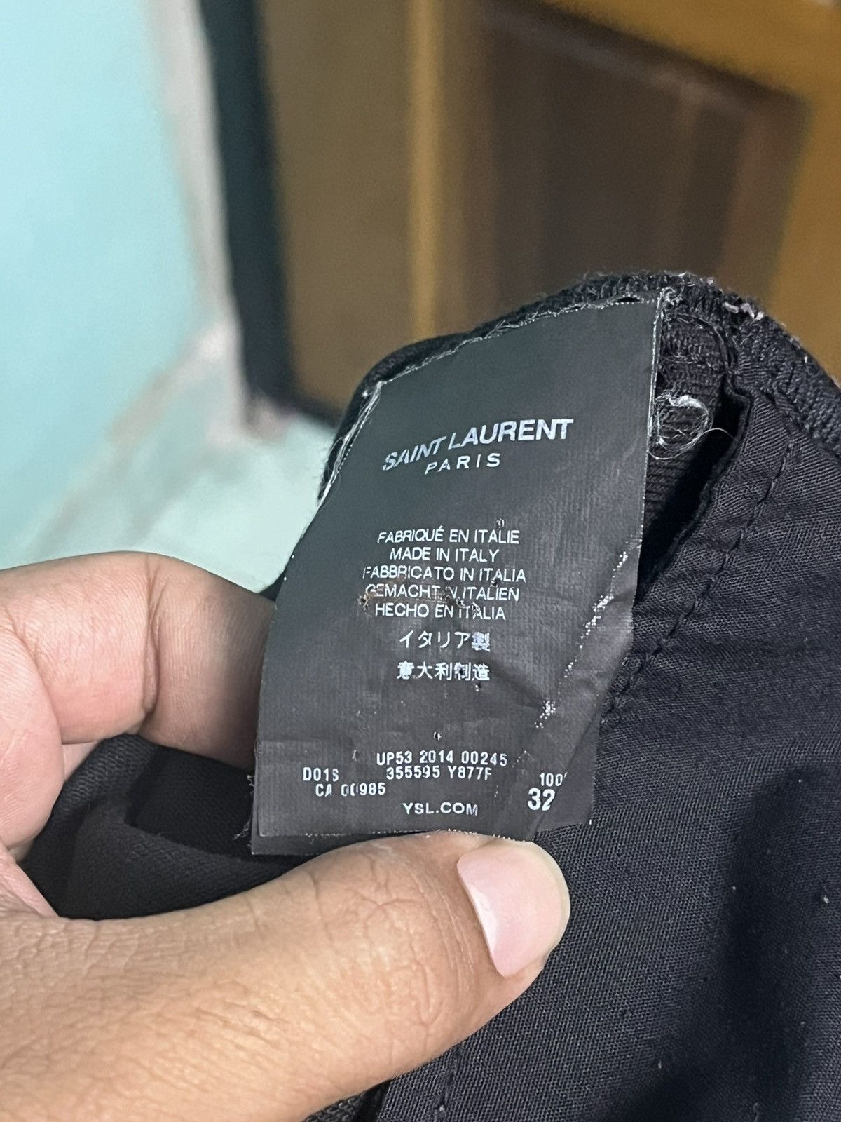 Saint Laurent Paris Saint Laurent Paris 14AW Coated Skinny Denim Pants Size US 35 - 7 Thumbnail