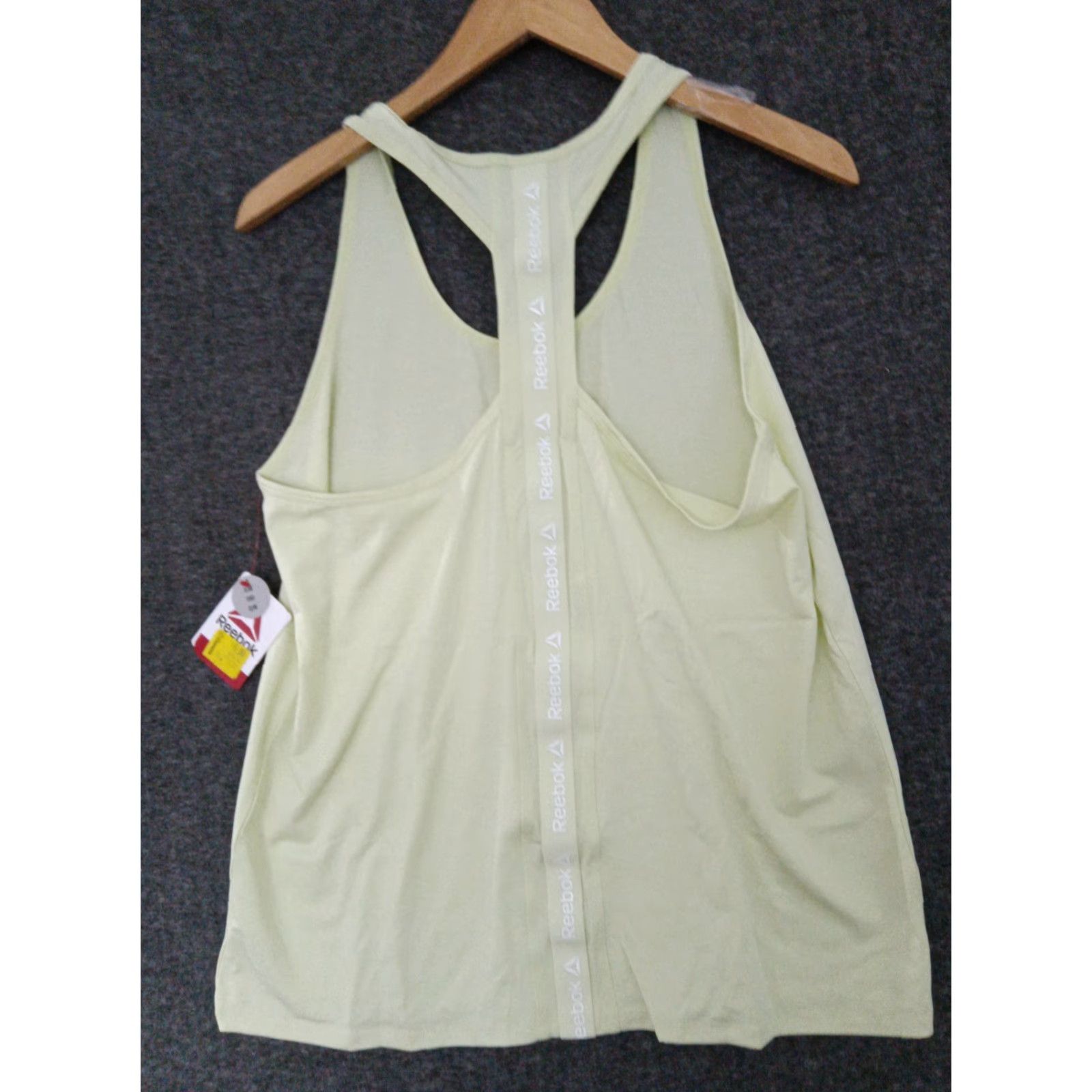 Reebok Reebok Active Tank Top Womens Lime Green Sleeveless Racerback XS-? (Wait) Size L / US 10 / IT 46 - 2 Thumbnail