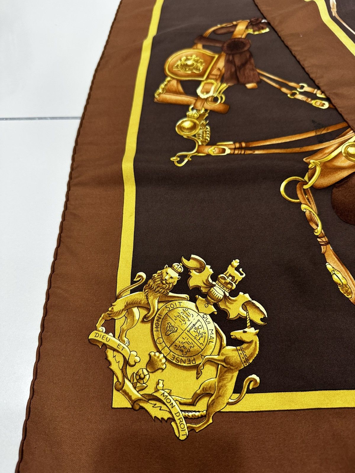 Hermes Hermes Scarf Harnais de cour Hermes Paris Silk Scarf Size ONE SIZE - 7 Thumbnail
