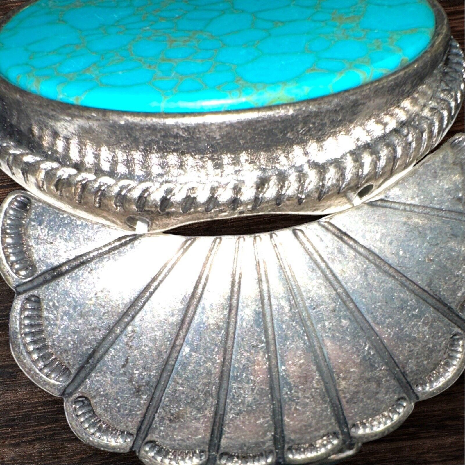Other Blue Turquoise Silver Western Southwest Stretch Bracelet Ran Size ONE SIZE - 20 Thumbnail