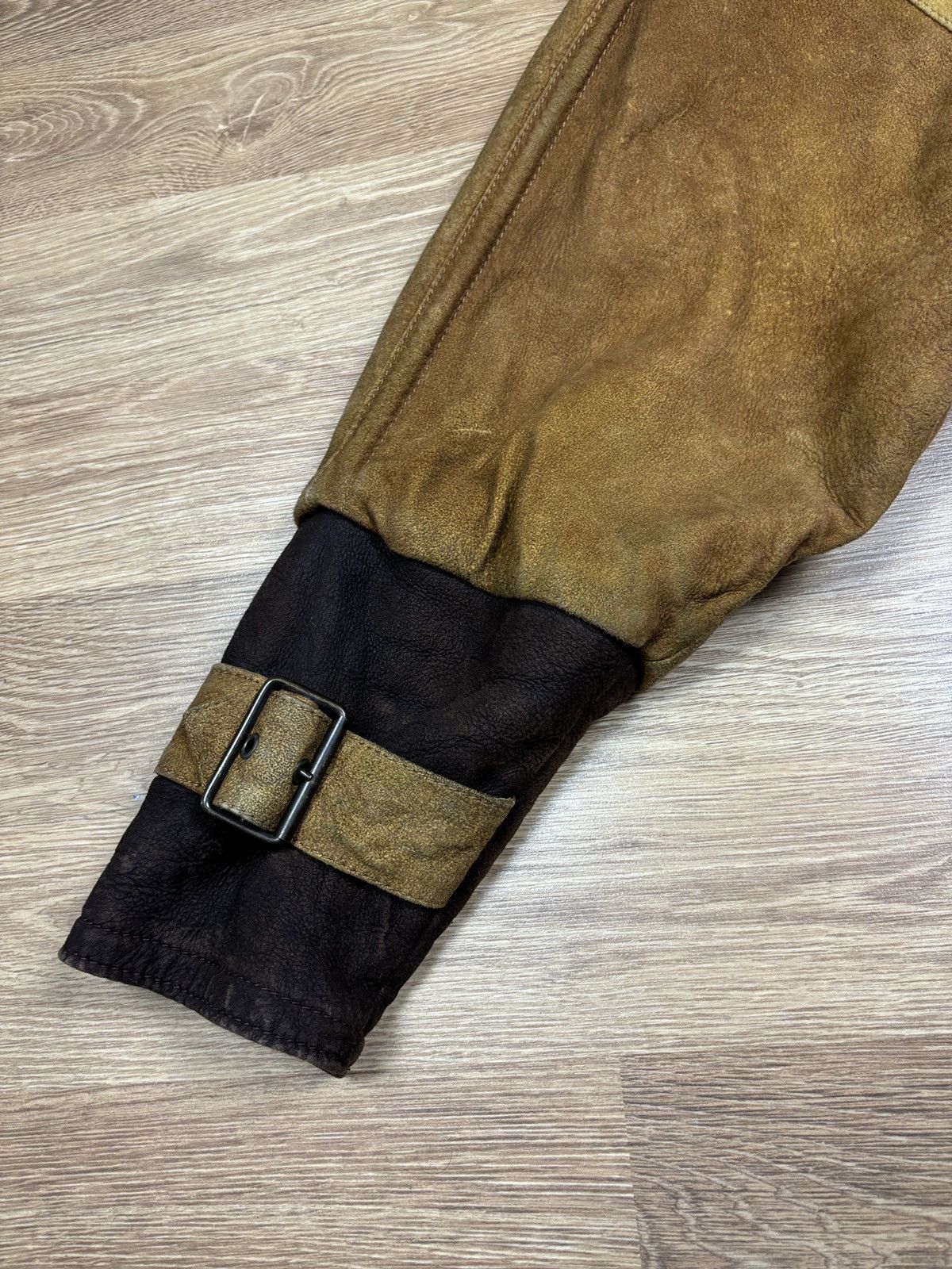 Emporio Armani 90s Emporio Armani Shearling Collar Suede Aviator Jacket Size US S / EU 44-46 / 1 - 13 Thumbnail