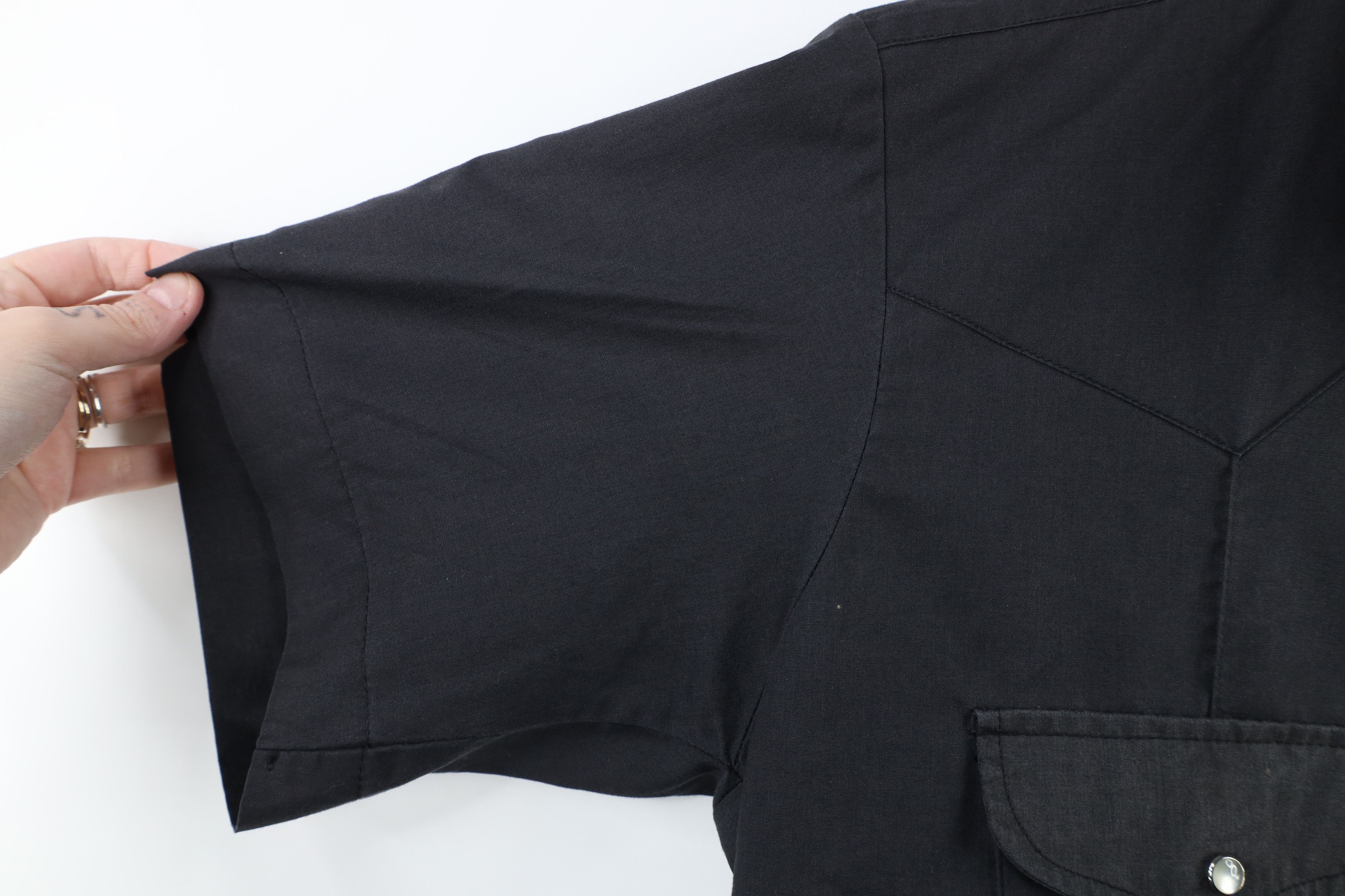 Vintage Vintage 70s Streetwear Cowboy Snap Button Shirt Black Size US S / EU 44-46 / 1 - 7 Thumbnail