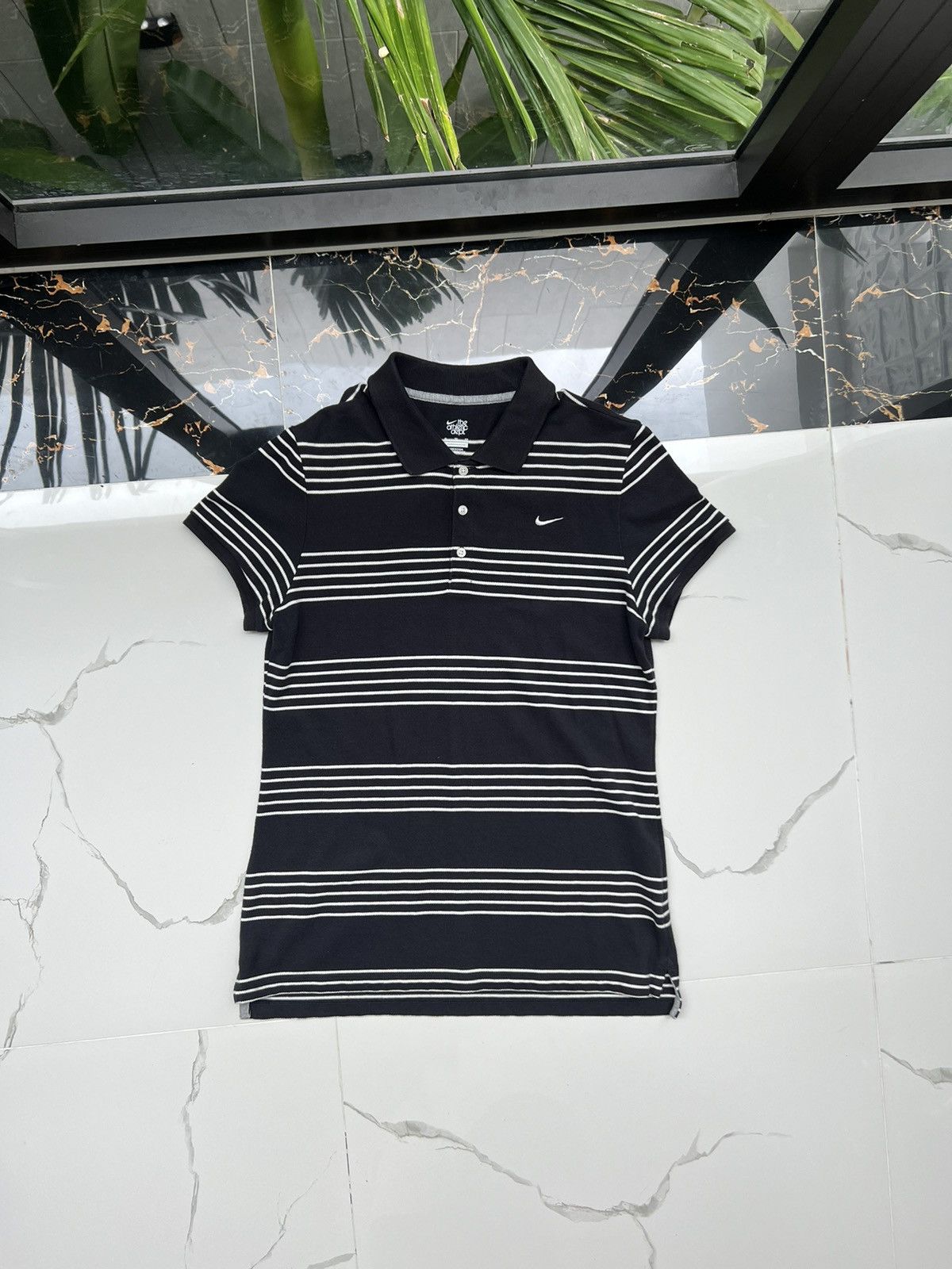 Nike × Vintage 90’s NIKE POLO Y2K TEE RARE RETRO STRIPE TEE Size US M / EU 48-50 / 2 - 1 Thumbnail