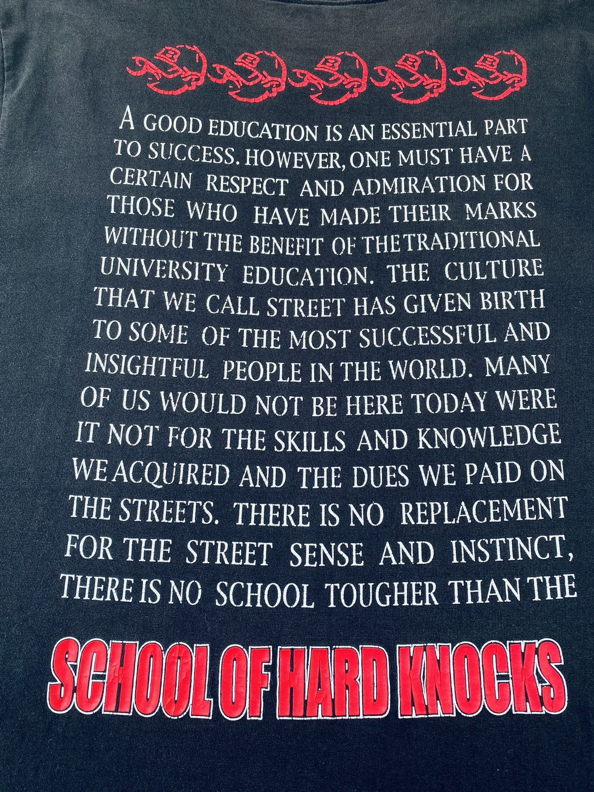 Vintage Vintage School Of Hard Knocks Rap Tees Size US L / EU 52-54 / 3 - 9 Thumbnail