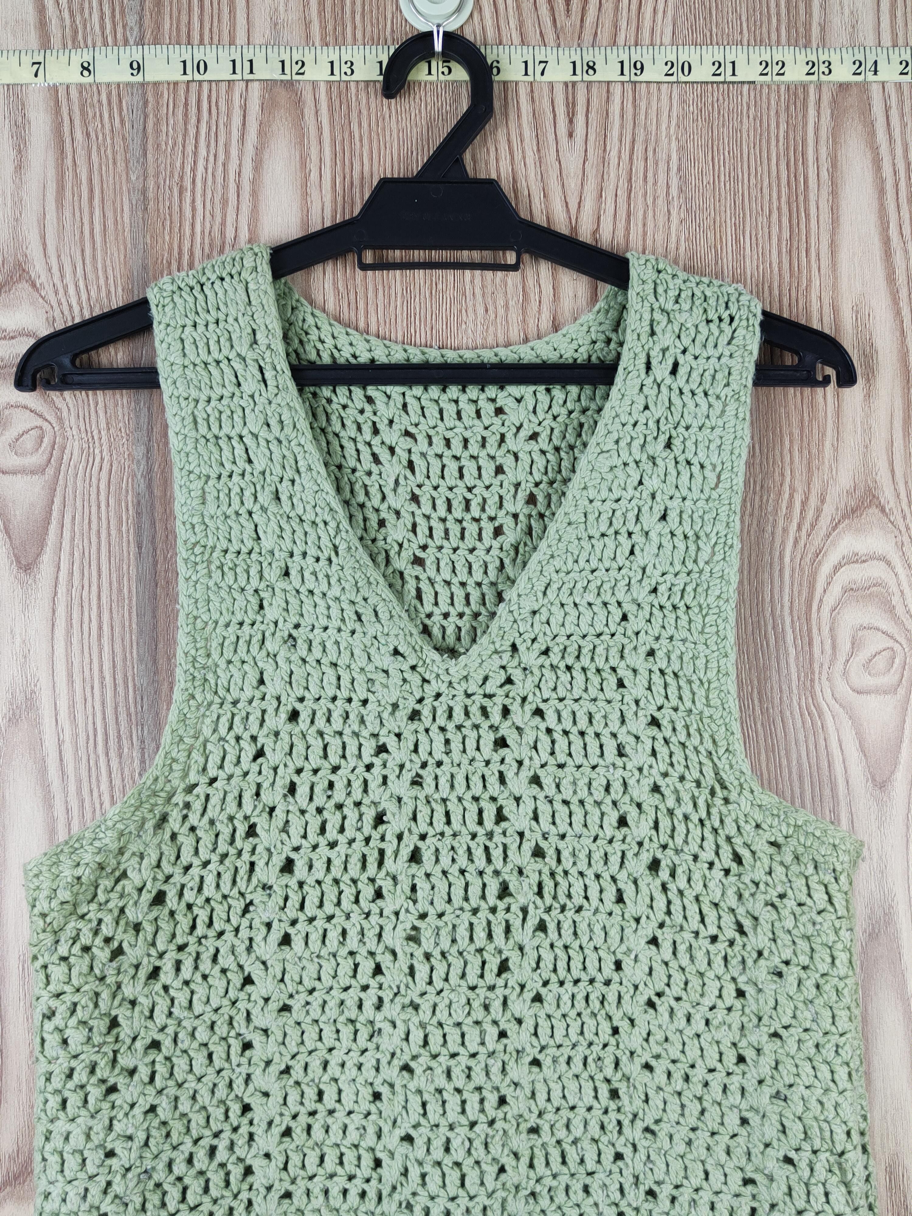 Vintage Vintage & faded- Japanese Brand Green Tank Tops Size S / US 4 / IT 40 - 2 Thumbnail