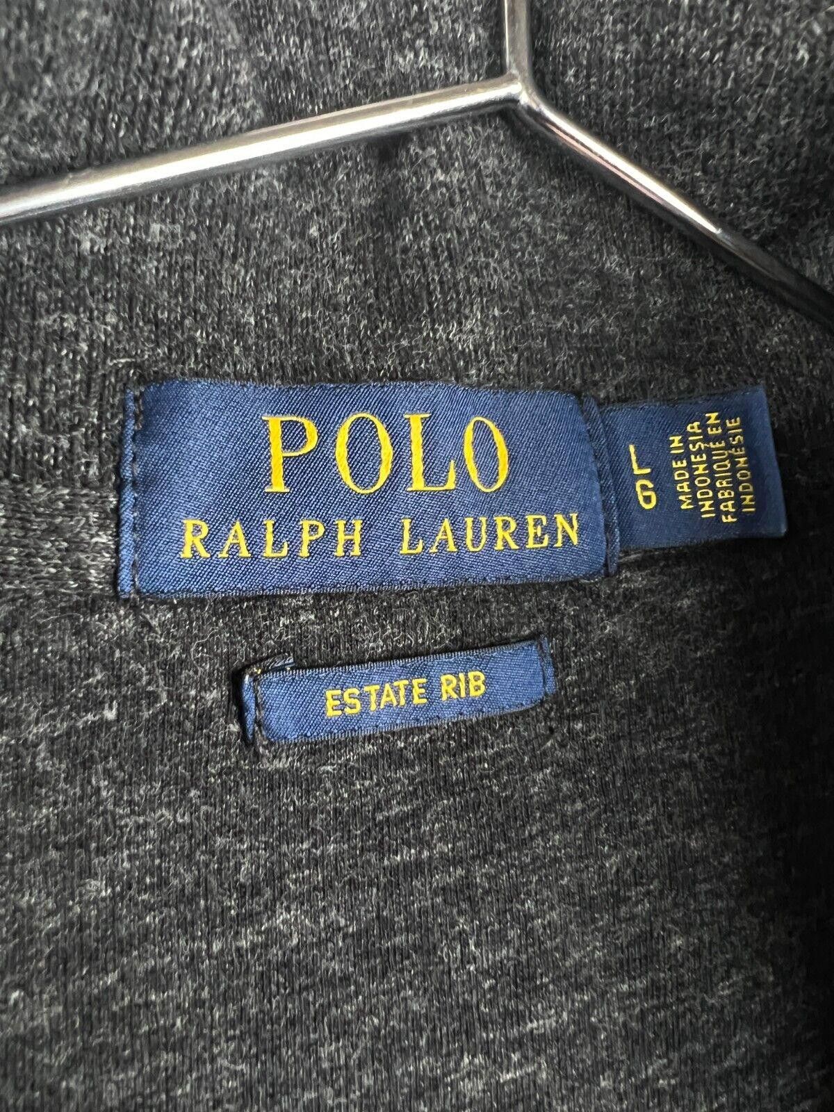 Polo Ralph Lauren Polo Ralph Lauren Half Zip Estate Rib Knit Pullover Sweater Size US L / EU 52-54 / 3 - 3 Thumbnail