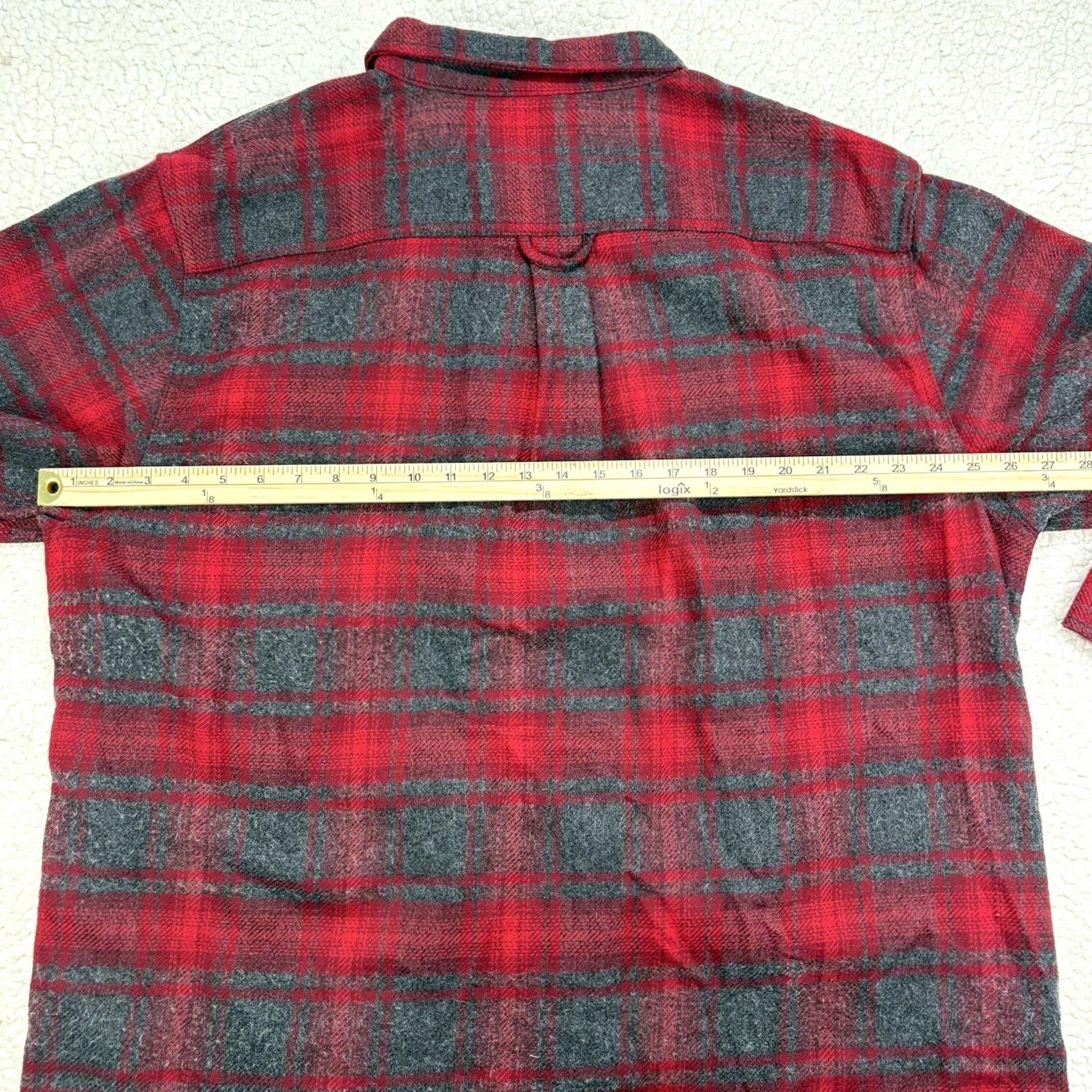 Orvis Orvis Shirt Jacket Mens 2XL Red Plaid Heavyweight Flannel Shacket Button-Up Cotton Western Size US XXL / EU 58 / 5 - 7 Thumbnail