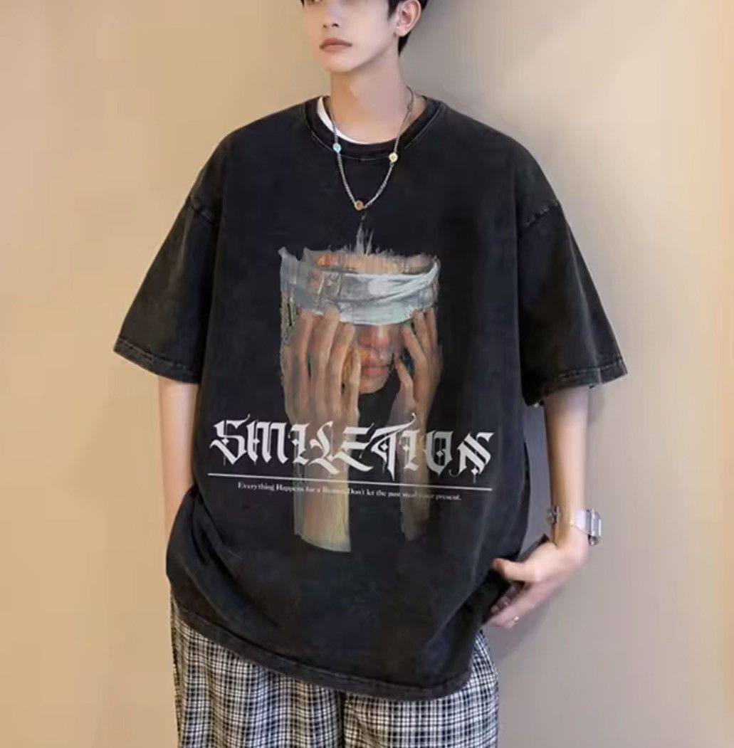 Vintage Face Graphics Washed Out Tew Size US L / EU 52-54 / 3 - 7 Thumbnail