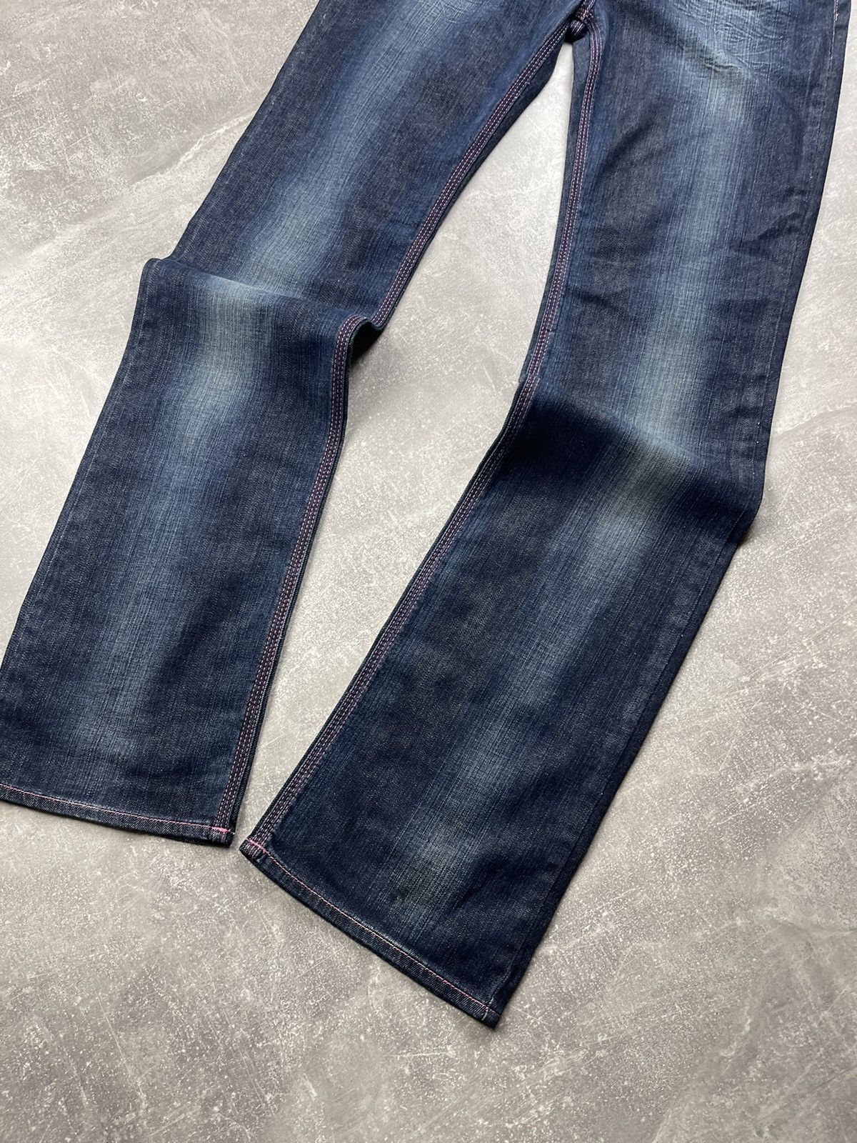 Versace Versace Sport Archive Faded Flared Stretch Jeans Size 30" / US 8 / IT 44 - 8 Thumbnail