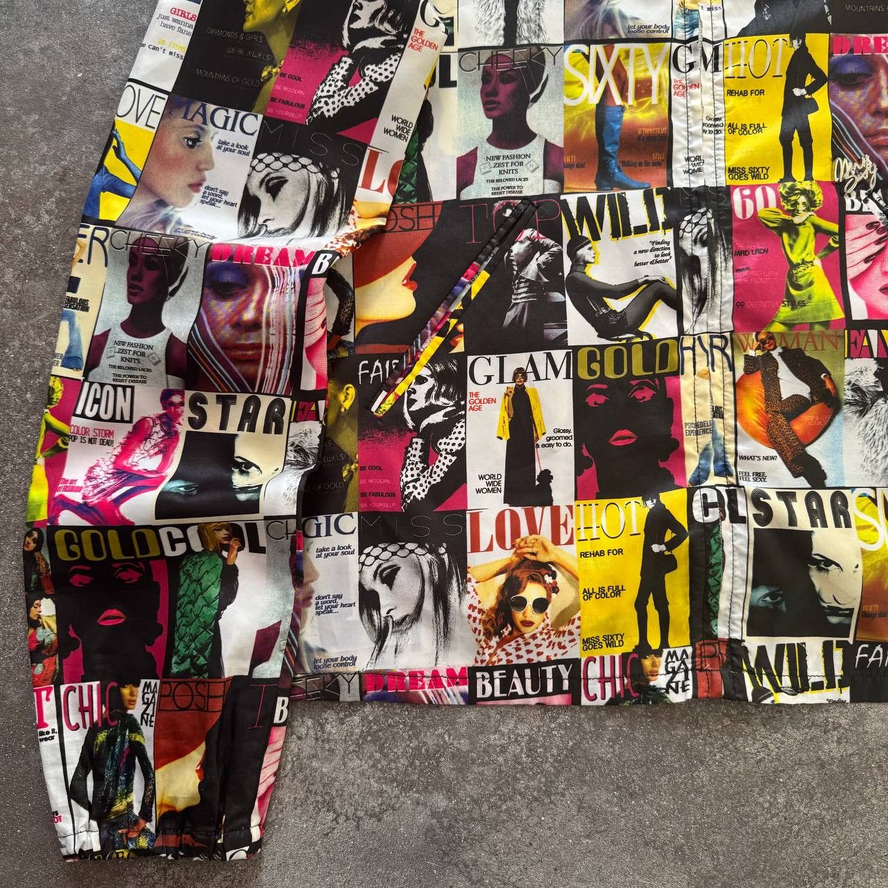 Miss Sixty Miss Sixty Y2K Retro Magazine Printed Light Jacket Size S / US 4 / IT 40 - 8 Thumbnail
