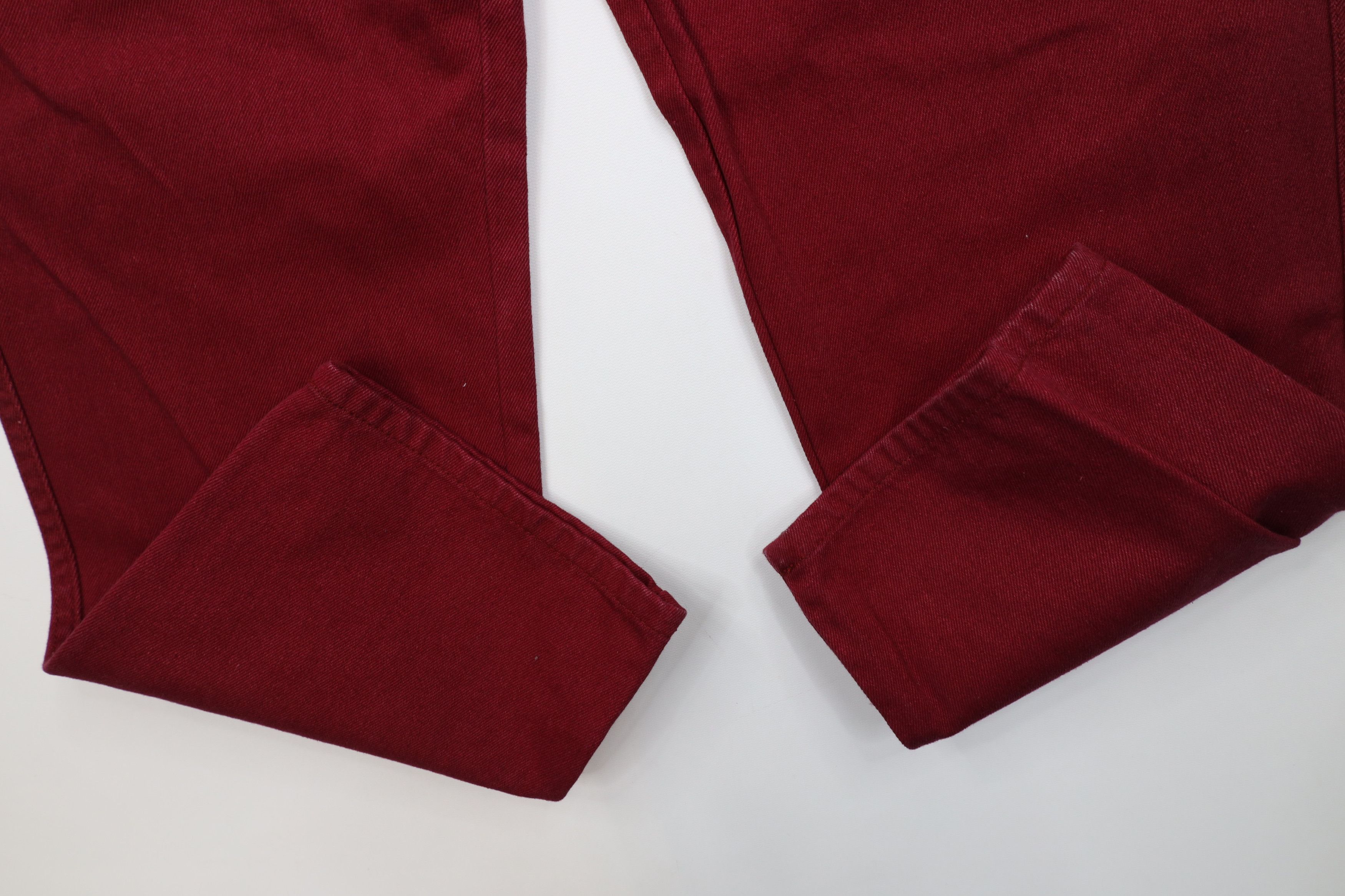 Vintage Deadstock Vintage 90s Streetwear Skateboard Jeans Burgundy Size US 32 / EU 48 - 5 Thumbnail