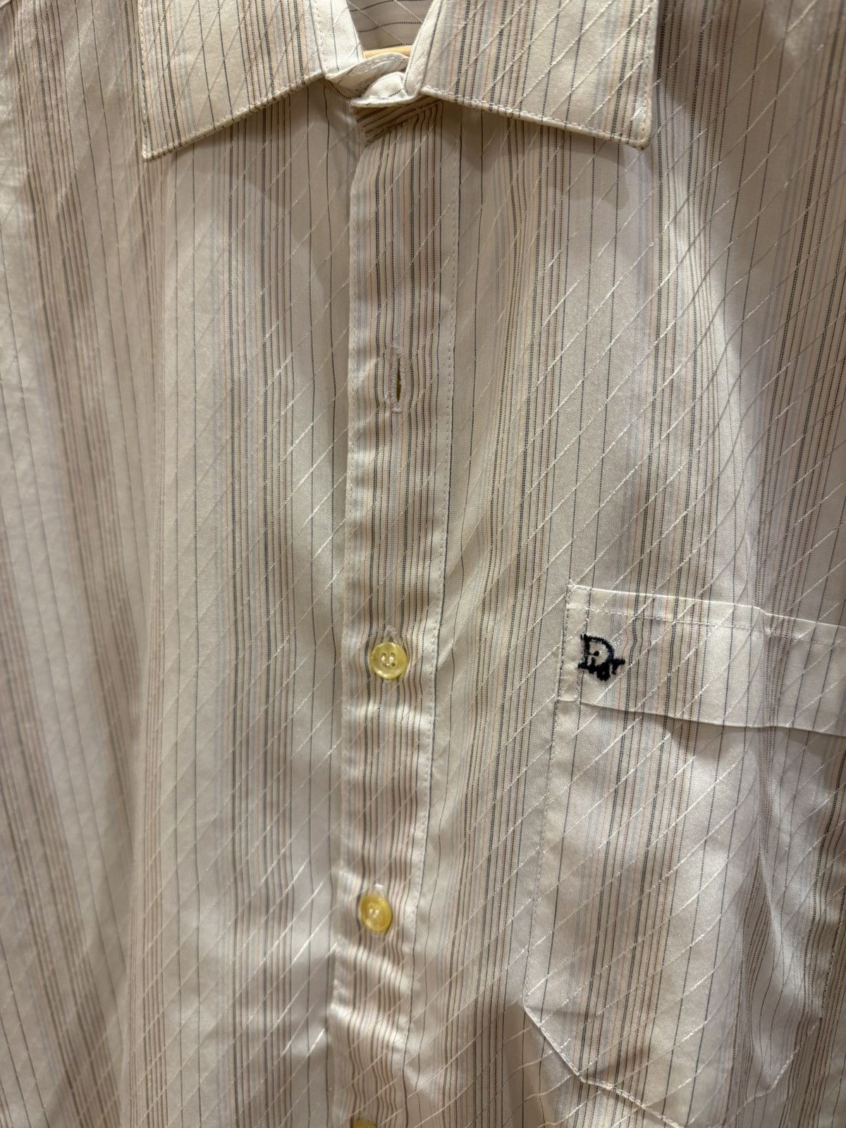 Christian Dior Monsieur Dior Monsieur Silver Stripe Button Down Shirt Size US L / EU 52-54 / 3 - 2 Thumbnail