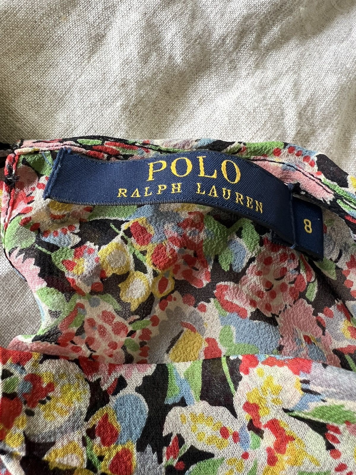Polo Ralph Lauren 100% silk Polo Ralph Lauren round collar dress Size M / US 6-8 / IT 42-44 - 2 Thumbnail