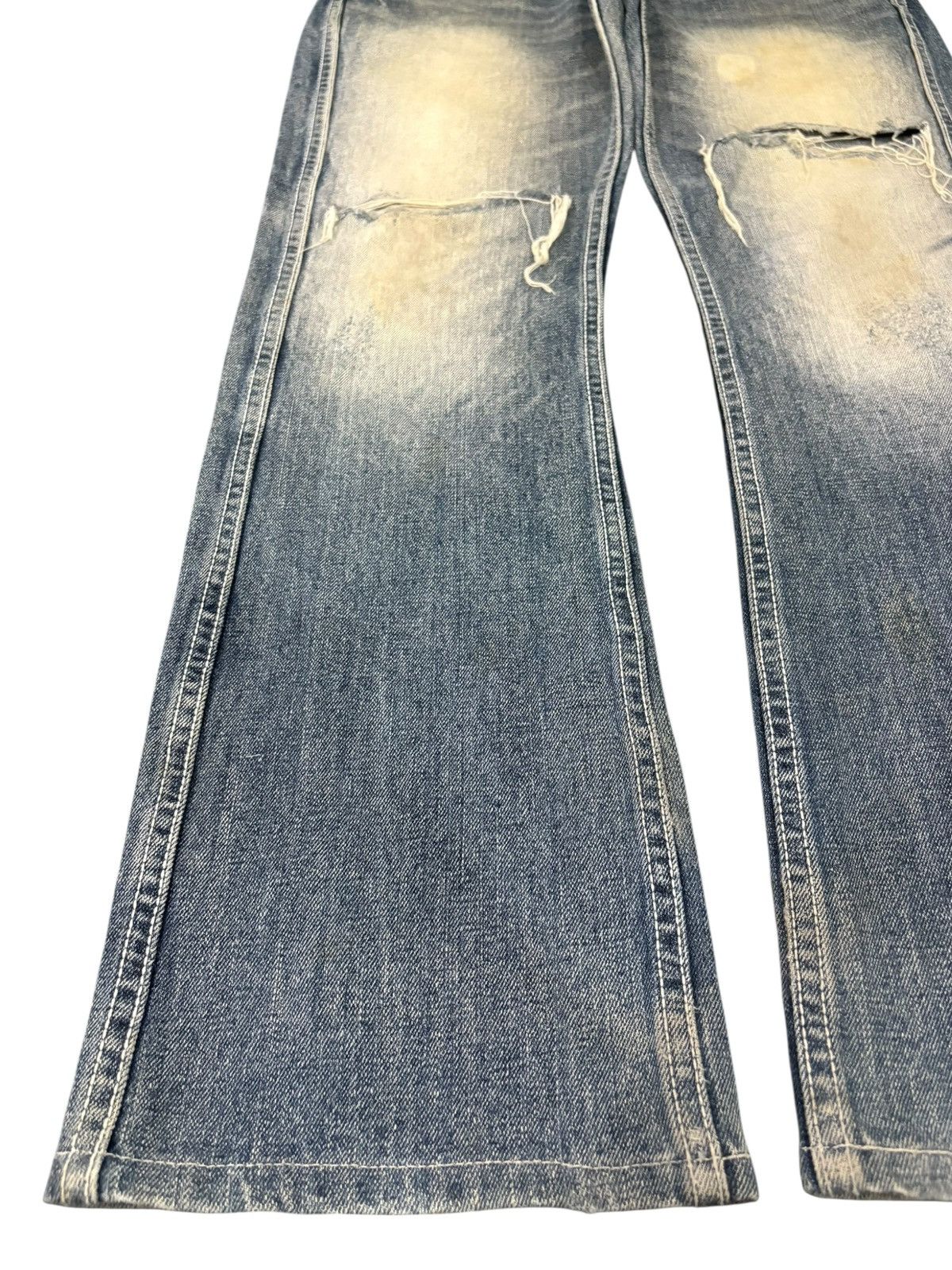 Hysteric Glamour Vintage Japanese Apestein Nice Fade Distress Bootcut Jeans Size US 32 / EU 48 - 6 Thumbnail